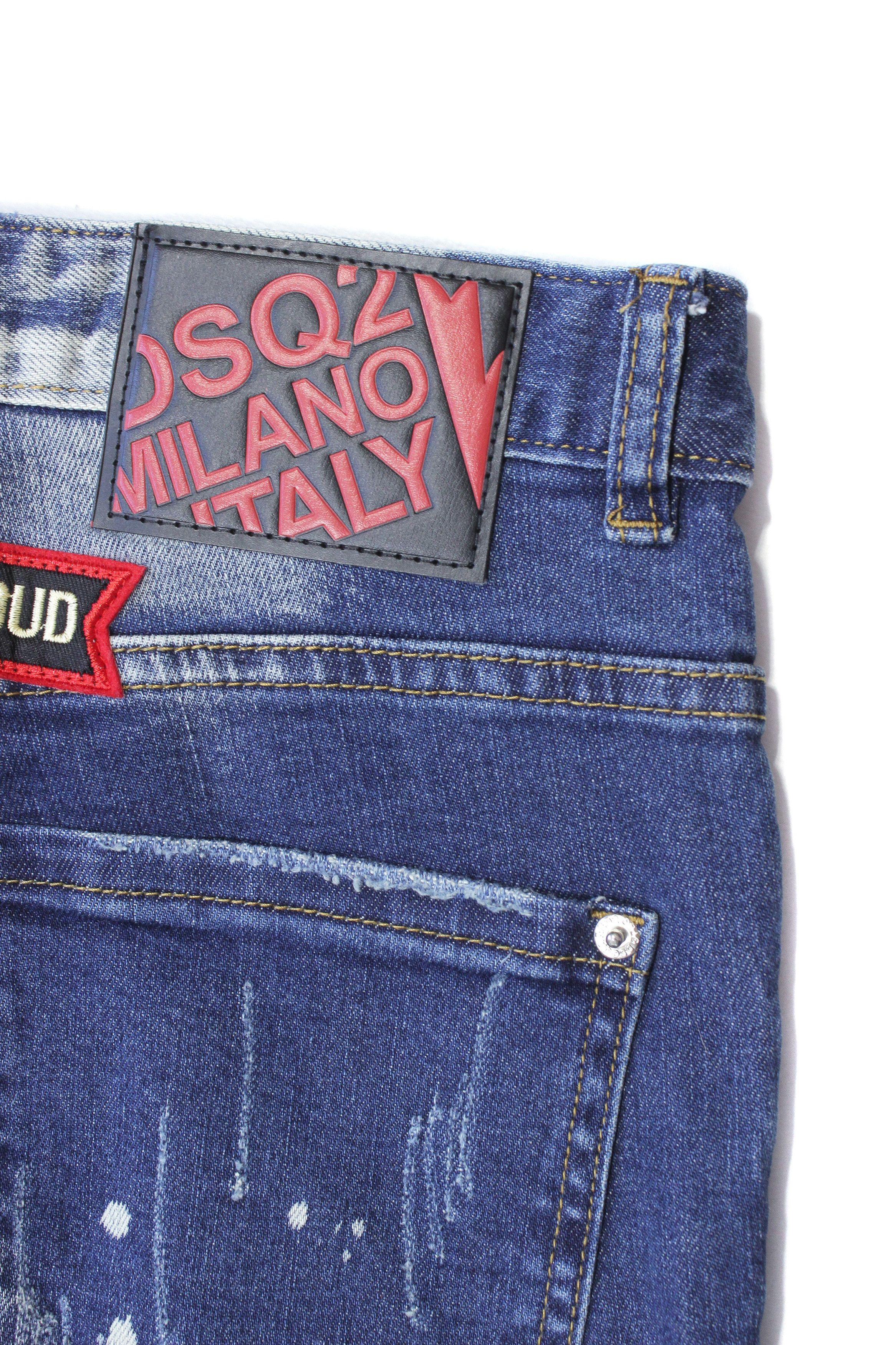 Dsquared2 2017 Classic Kenny Patched Paint Jeans Size US 32 / EU 48 - 7 Thumbnail