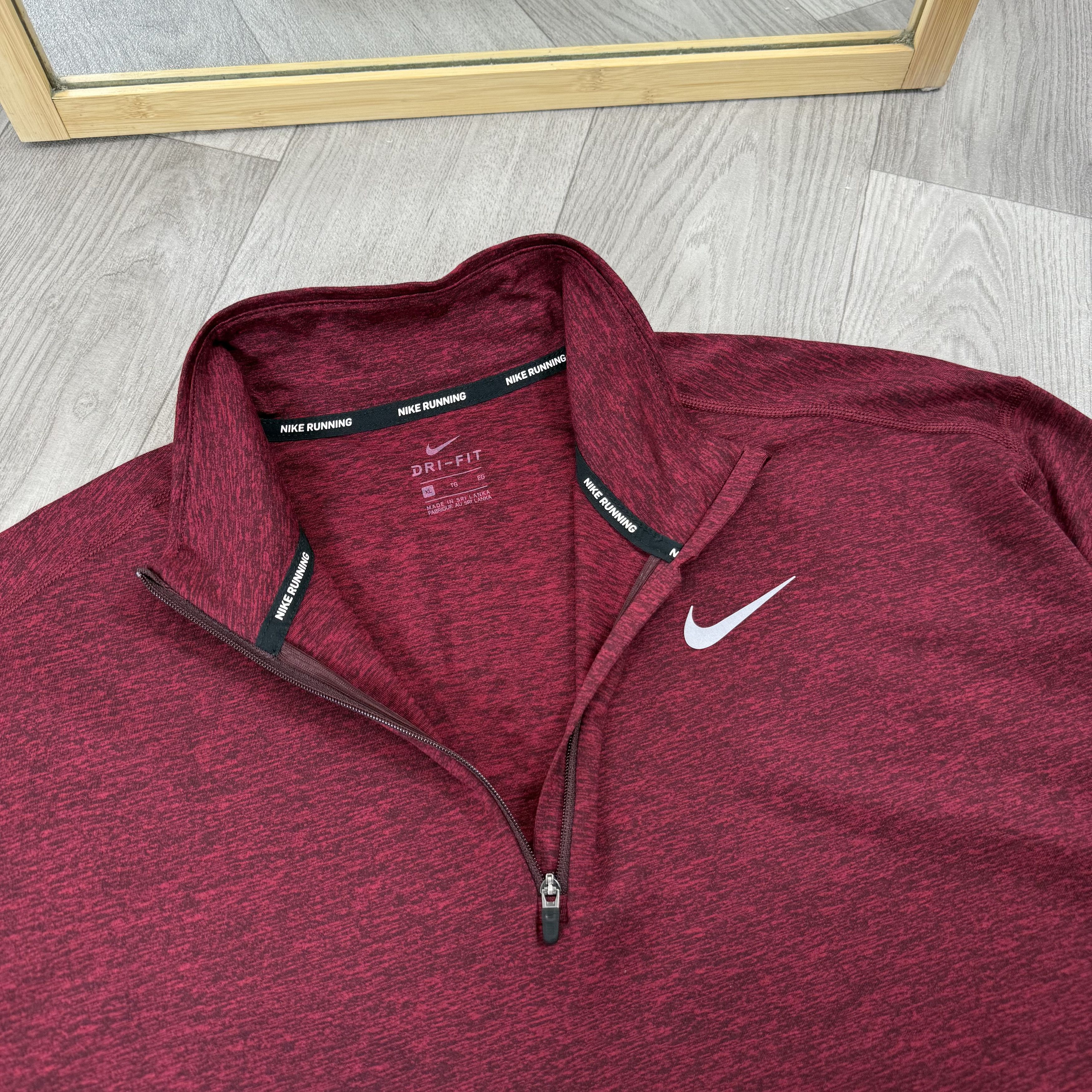 Nike Nike Running Zip Dri-Fit Compression Long Sleeve Rashguard Size US XL / EU 56 / 4 - 11 Thumbnail