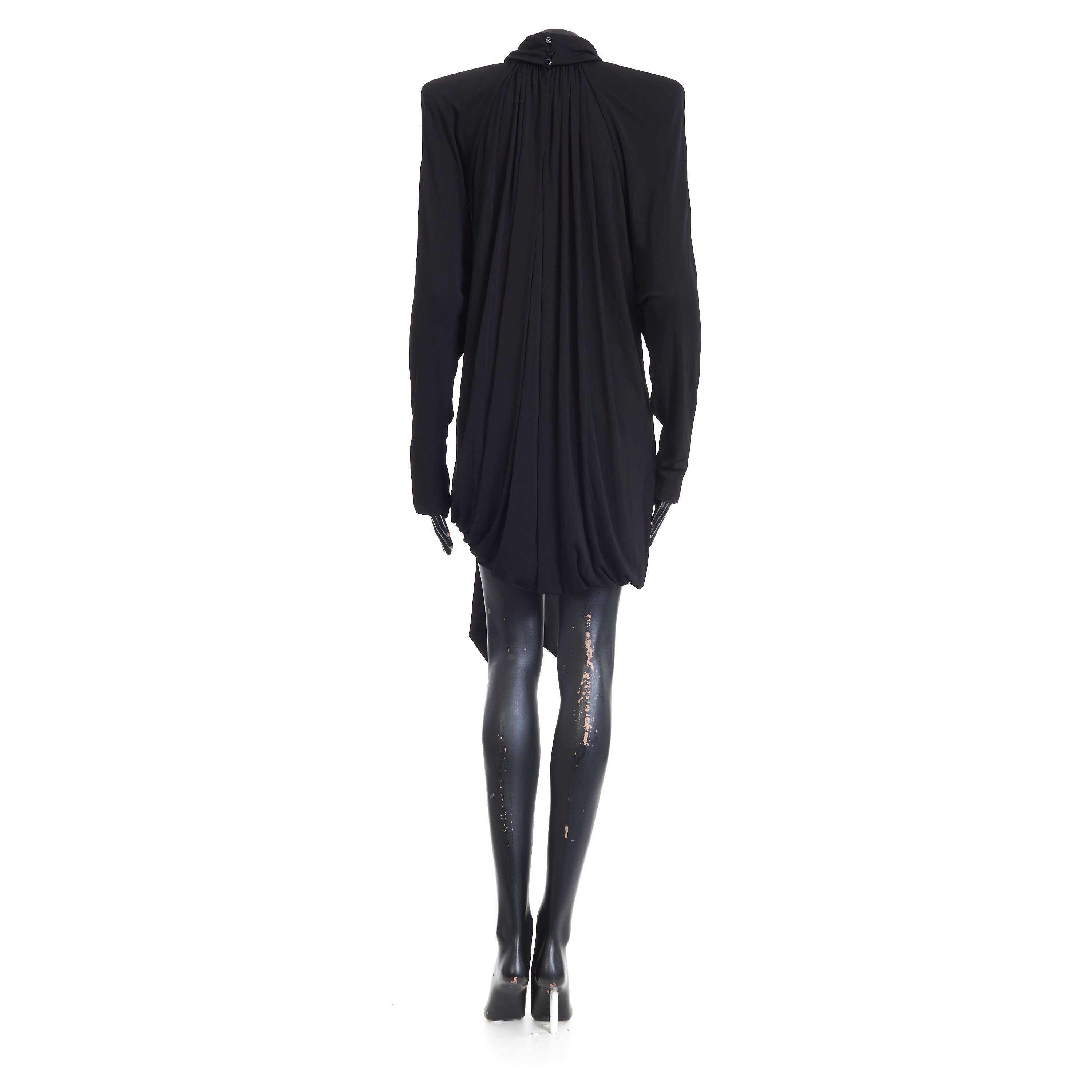 Saint Laurent Paris Draped Dress In Satin Crepe Jersey Size M / US 6-8 / IT 42-44 - 5 Thumbnail
