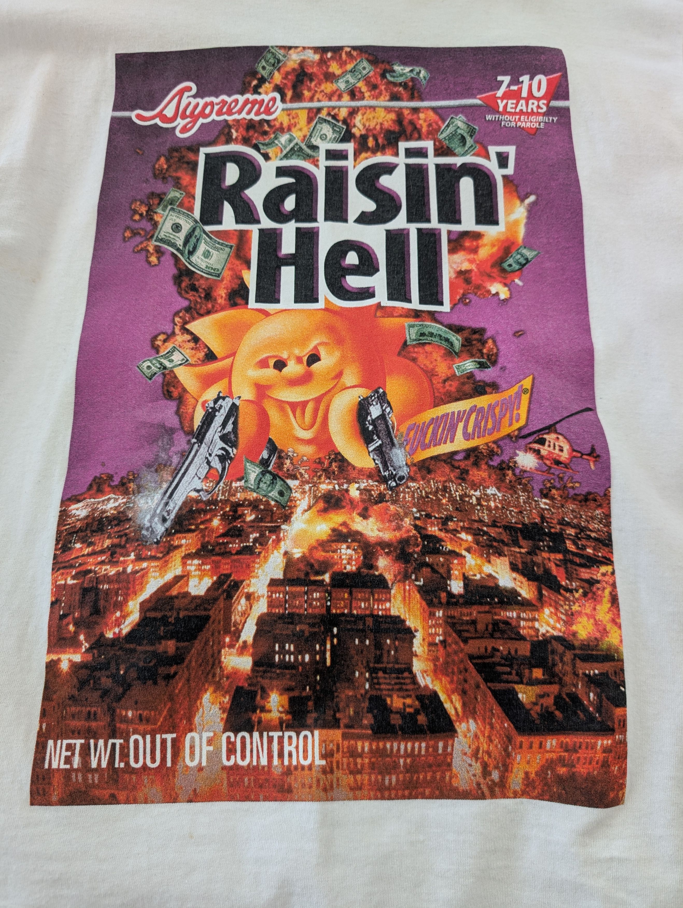 Supreme 2006 Raisin Hell supreme tee Size US L / EU 52-54 / 3 - 2 Thumbnail