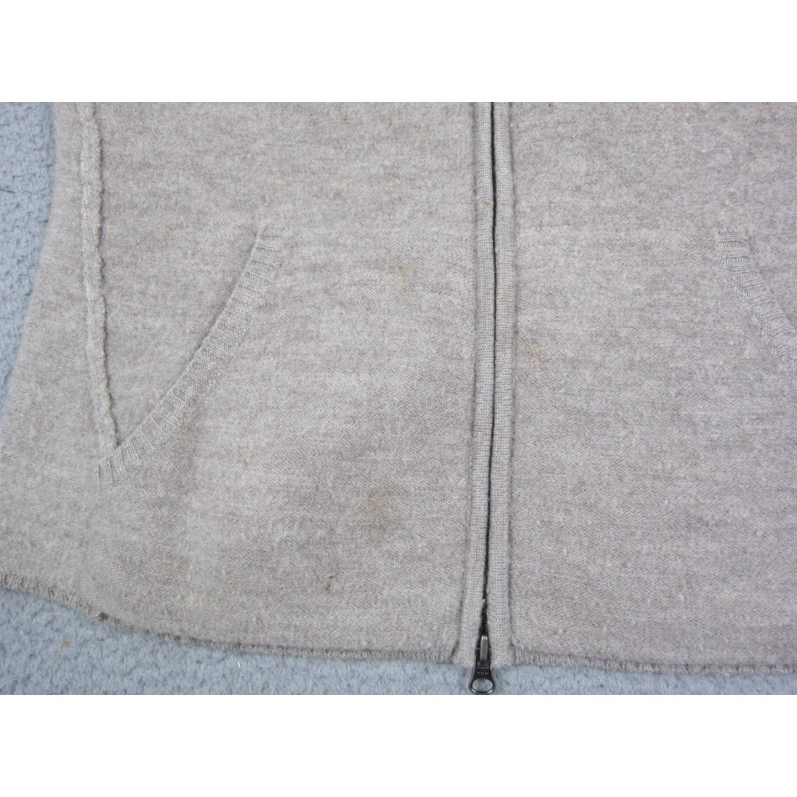 Smartwool VINTAGE SmartWool Cardigan Sweater Womens M Beige Full Zip Merino Wool 90s Shirt/Top Size M / US 6-8 / IT 42-44 - 3 Thumbnail