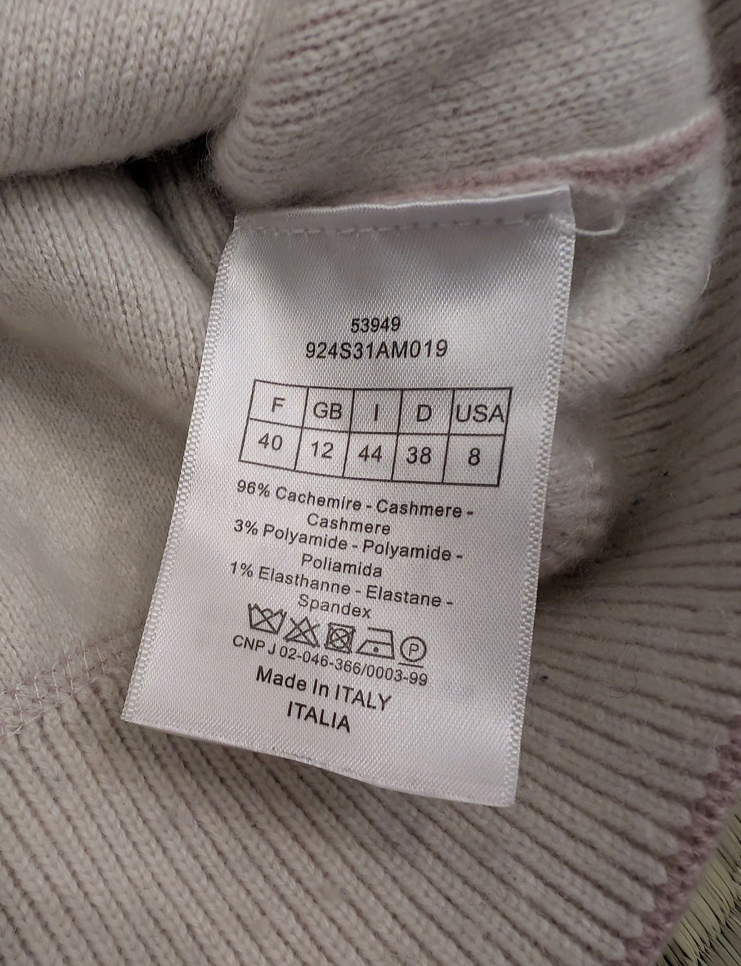 Dior Christian Dior Cashmere Knit "Lucky" Sweater Made in Italy Size M / US 6-8 / IT 42-44 - 4 Thumbnail