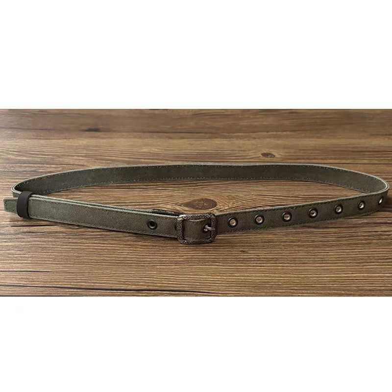 Japanese Brand × Vintage Street Vintage Pin Buckle Textured Design Canvas Belt 47 in. Size ONE SIZE - 4 Thumbnail