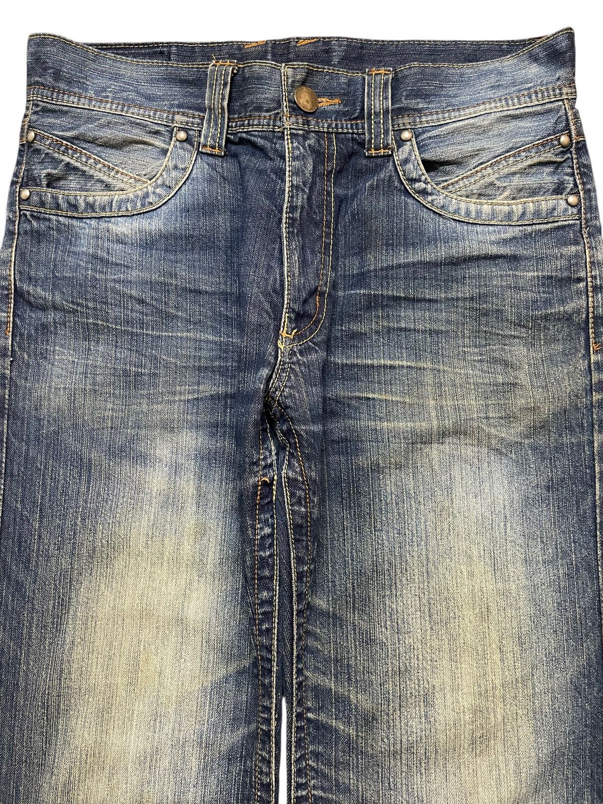 14th Addiction Vintage Japanese Brand Blue Mud Stone Wash Style Loose Jeans Size US 32 / EU 48 - 3 Thumbnail