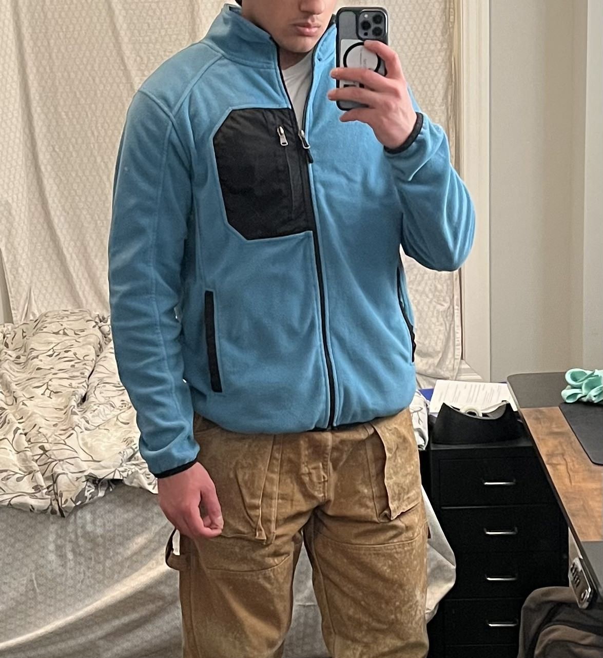 Calvin Klein Archive Vintage Teal Fleece Zip-Up (Calvin Klein - Size M) Size US M / EU 48-50 / 2 - 1 Thumbnail