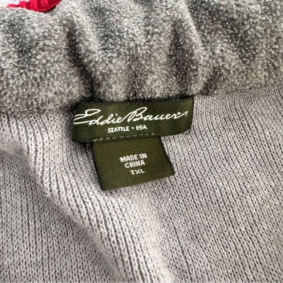 Eddie Bauer Eddie Bauer Gray and Red Zip-Up Sweater Size XL / US 12-14 / IT 48-50 - 6 Thumbnail