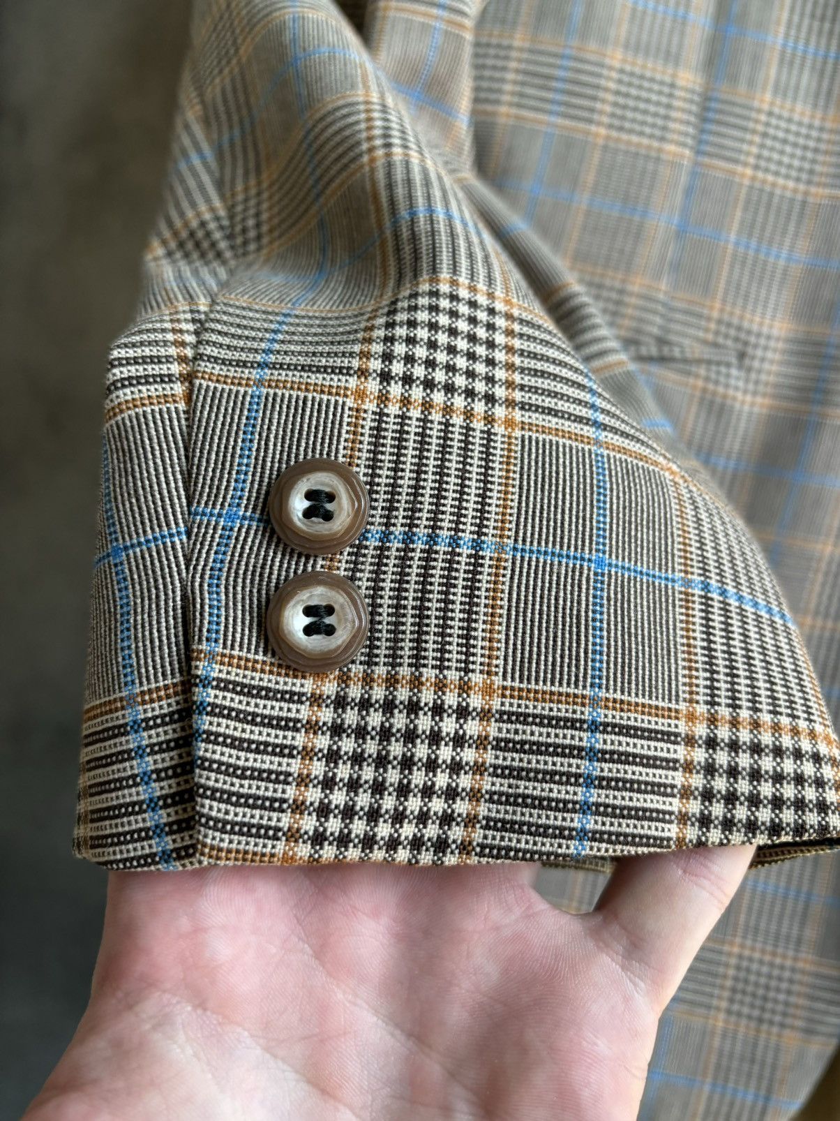 Savile Row × Vintage Vintage Plaid Blazer 70s Savile Row Sports Coat Union Made Size 34S - 7 Thumbnail