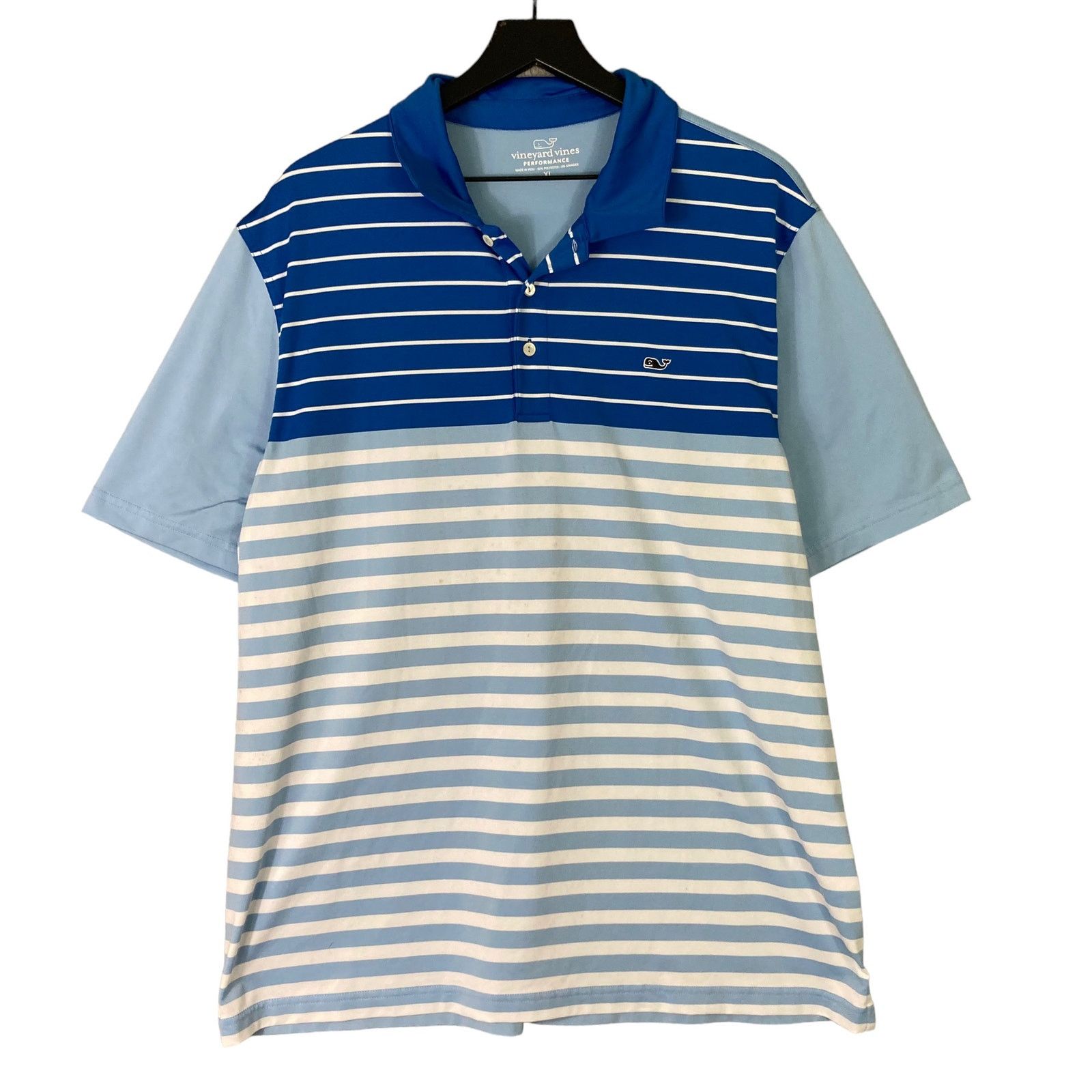 Vineyard Vines Vineyard Vines Men's XL Blue Spandex Golf Shirt Performance Size US XL / EU 56 / 4 - 1 Thumbnail