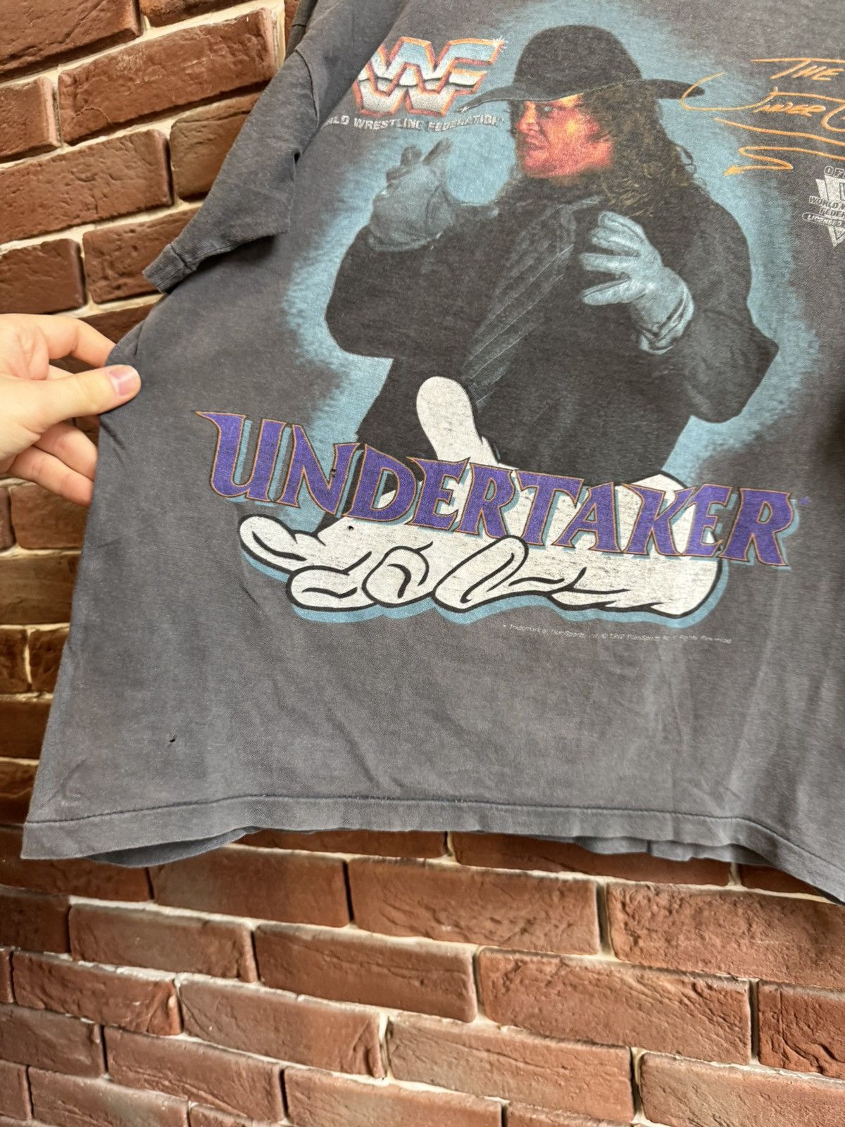 Vintage Vintage Undertaker t shirt 1992 WWF 90s WWE wrestling M Size US M / EU 48-50 / 2 - 5 Thumbnail