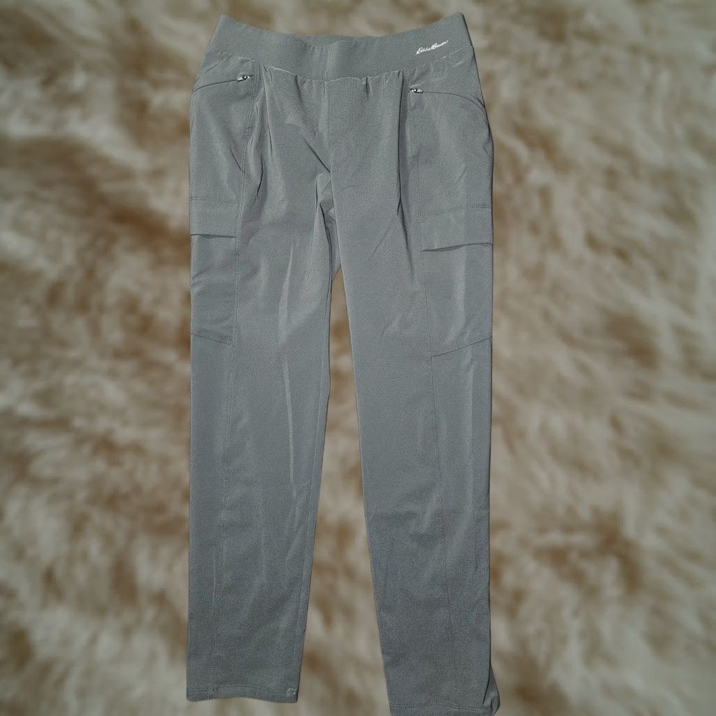 Eddie Bauer Eddie Bauer Pants Womens P2 Gray Ankle Hiking Slim Pull On Elastic Waist Stretch Size 26" / US 2 / IT 38 - 1 Thumbnail