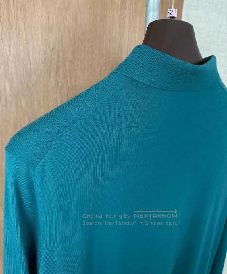 Loro Piana Loro Piana Long Sleeve Knit Polo. Size US L / EU 52-54 / 3 - 7 Thumbnail