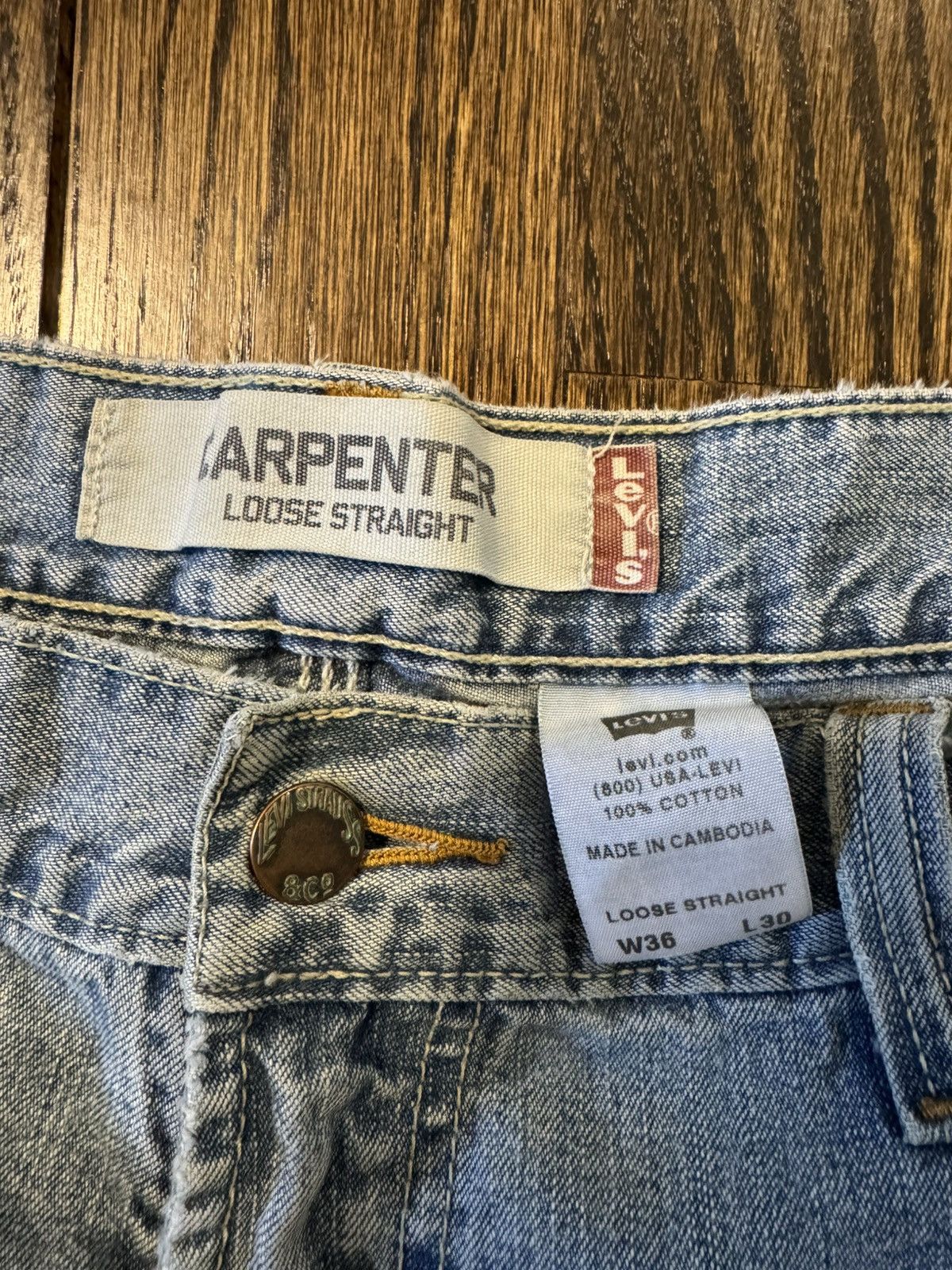 Levi's Levi Carpenter Denim - 36x30tag Size US 36 / EU 52 - 7 Thumbnail