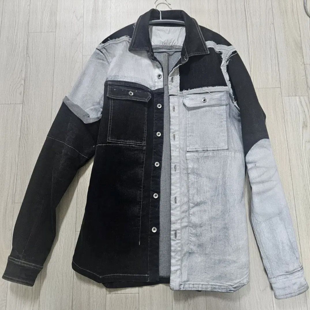 Rick Owens Drkshdw Rick Owens DRKSHDW Denim Shirt Jacket Size US M / EU 48-50 / 2 - 2 Thumbnail