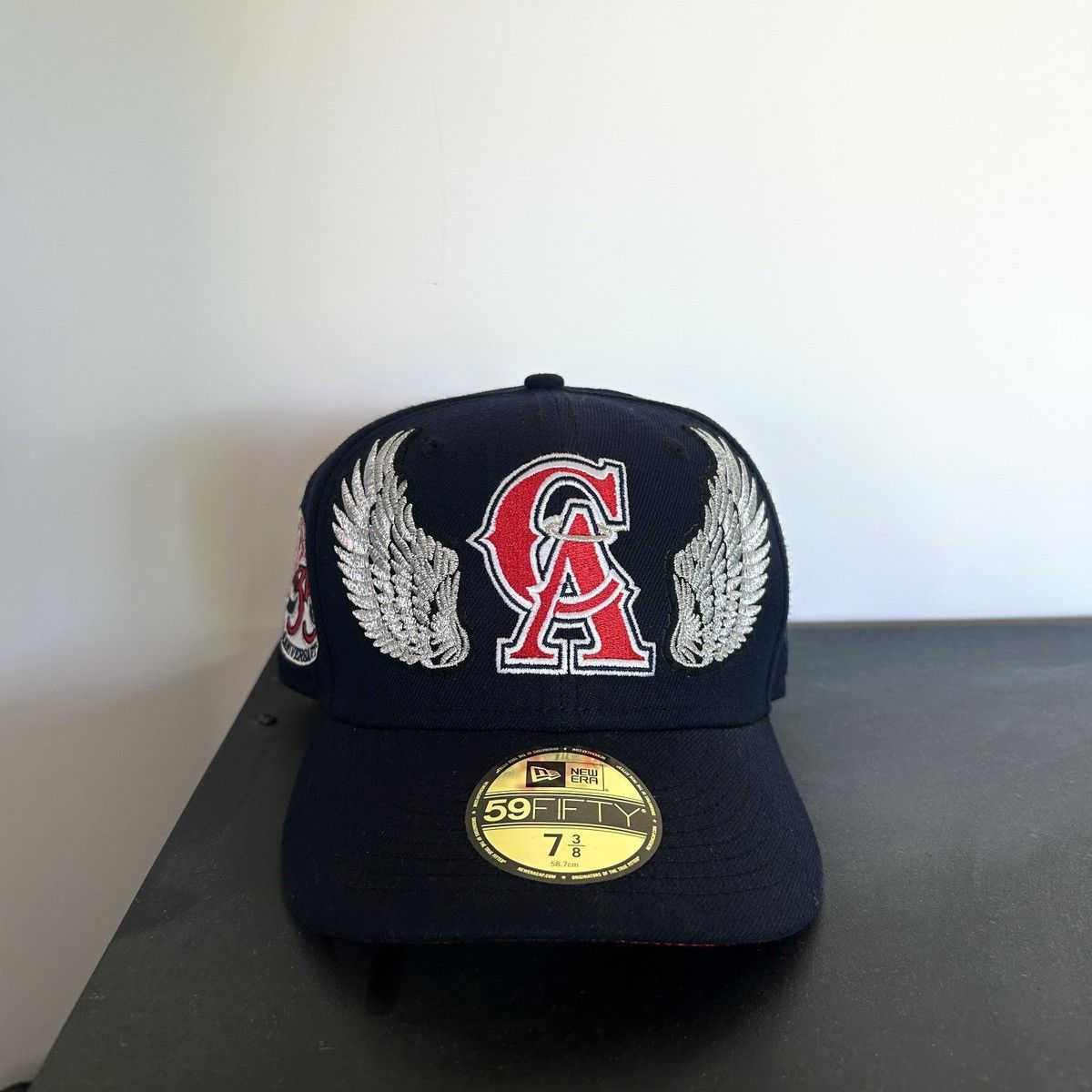 New Era *7 3/8* 1-of-1 NEW ERA California Angels Hand-Sewn Fitted Size ONE SIZE - 1 Thumbnail