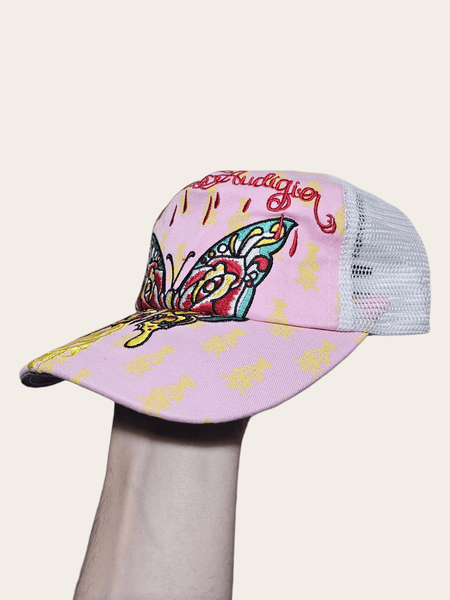 Christian Audigier Christian Audiger Butterfly Pink y2k Hat Size ONE SIZE - 4 Thumbnail