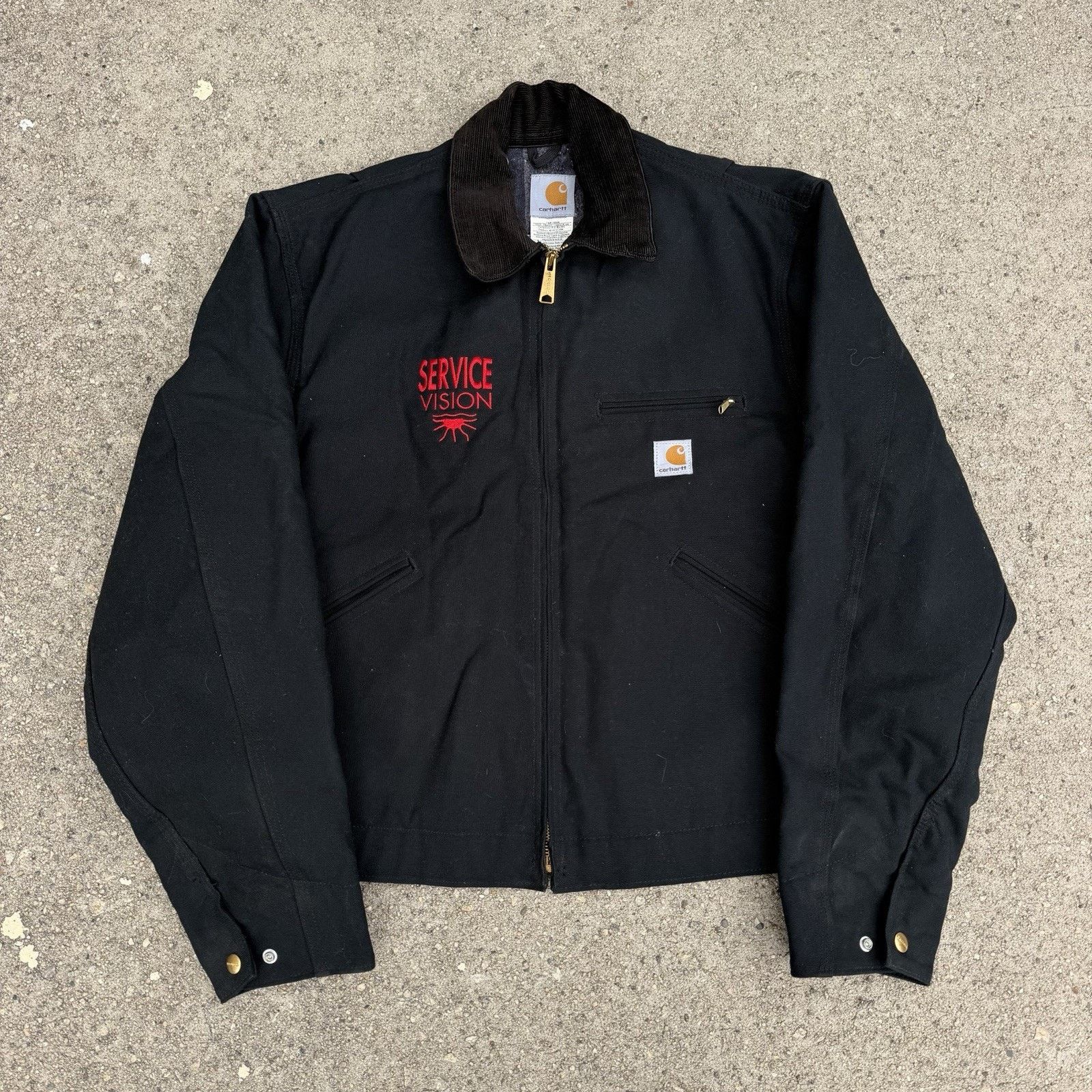 Carhartt × Vintage Vintage Carhartt Black Blanket Lined Detroit Jacket Sz 38 M Size US M / EU 48-50 / 2 - 1 Thumbnail