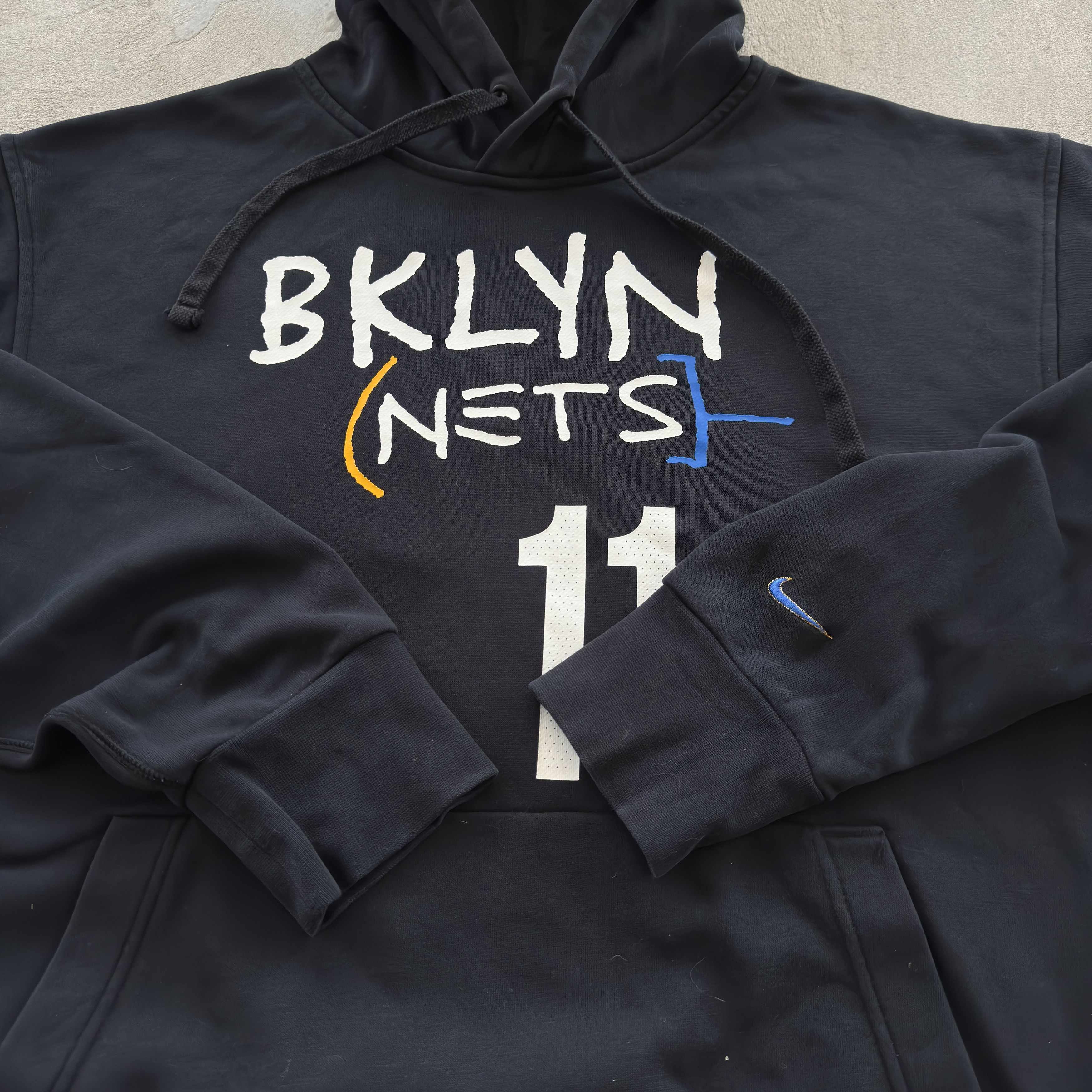 Nike Nike NBA Brooklyn Nets Kyrie Irving 11 Hoodie Black Large Size US L / EU 52-54 / 3 - 5 Thumbnail