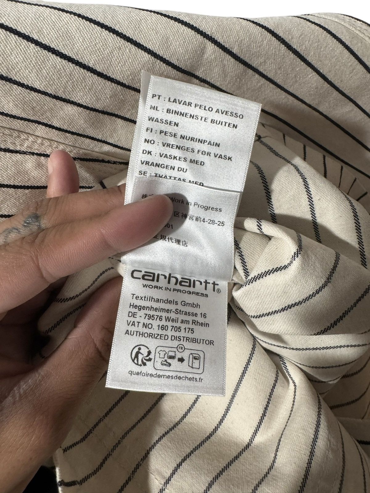 Palace x Carhartt WIP Michigan Coat Hickory Wax/Black