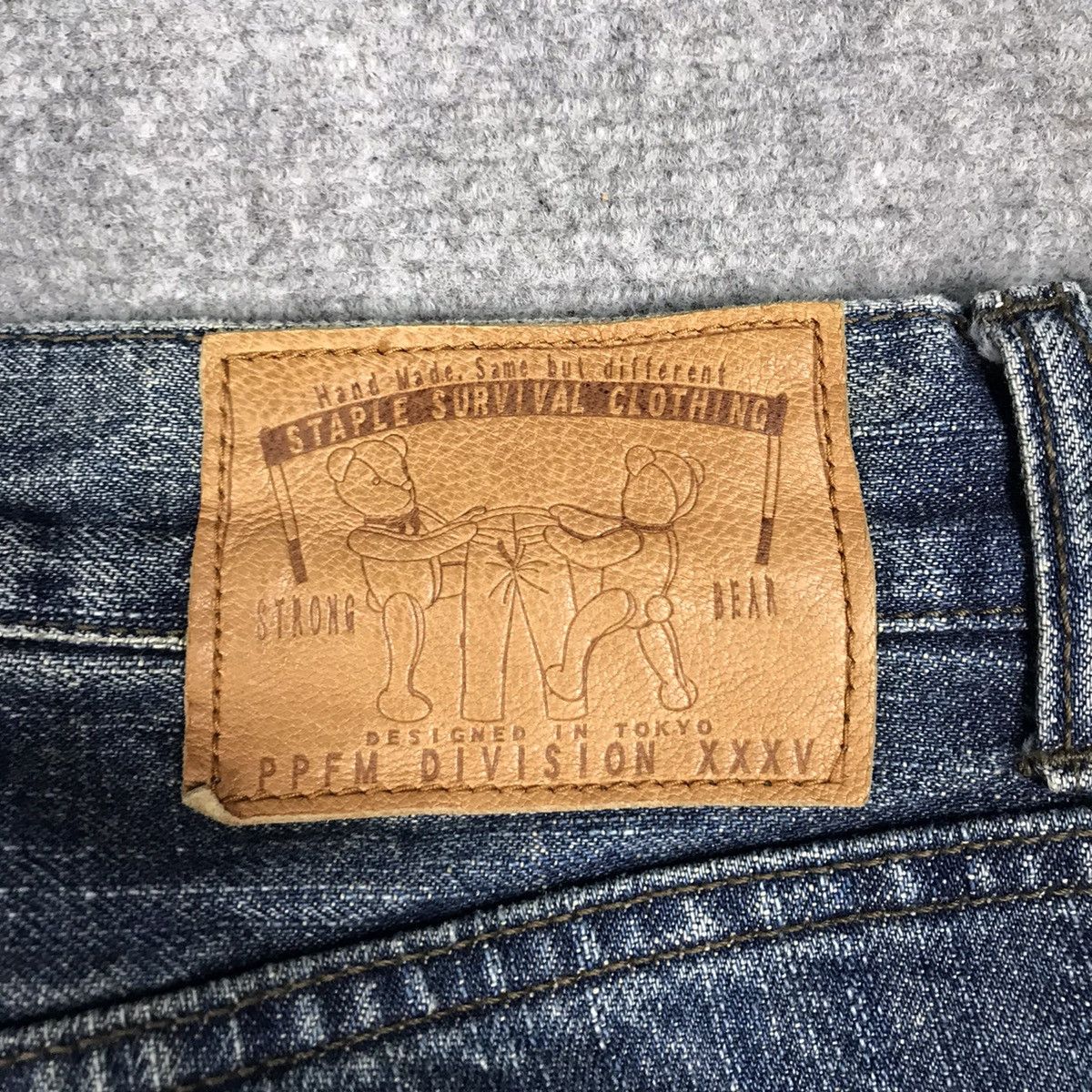 Japanese Brand × PPFM × Vintage PPFM DENIM DESIGN BLUE BLACK JEANS PANTS Size US 28 / EU 44 - 10 Thumbnail