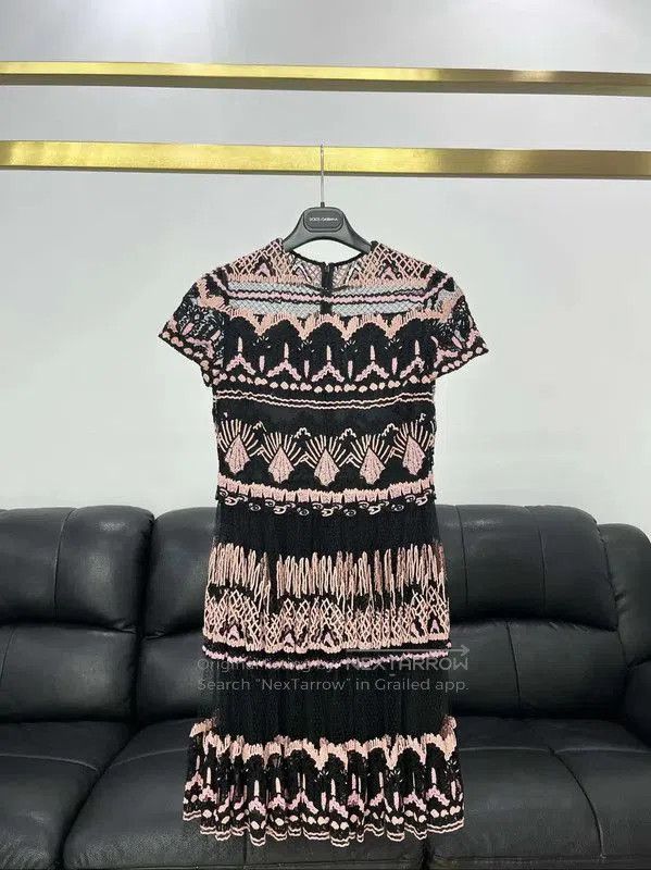 Valentino Valentino Summer Color-Blocked Lace Dress . Size XL / US 12-14 / IT 48-50 - 1 Thumbnail