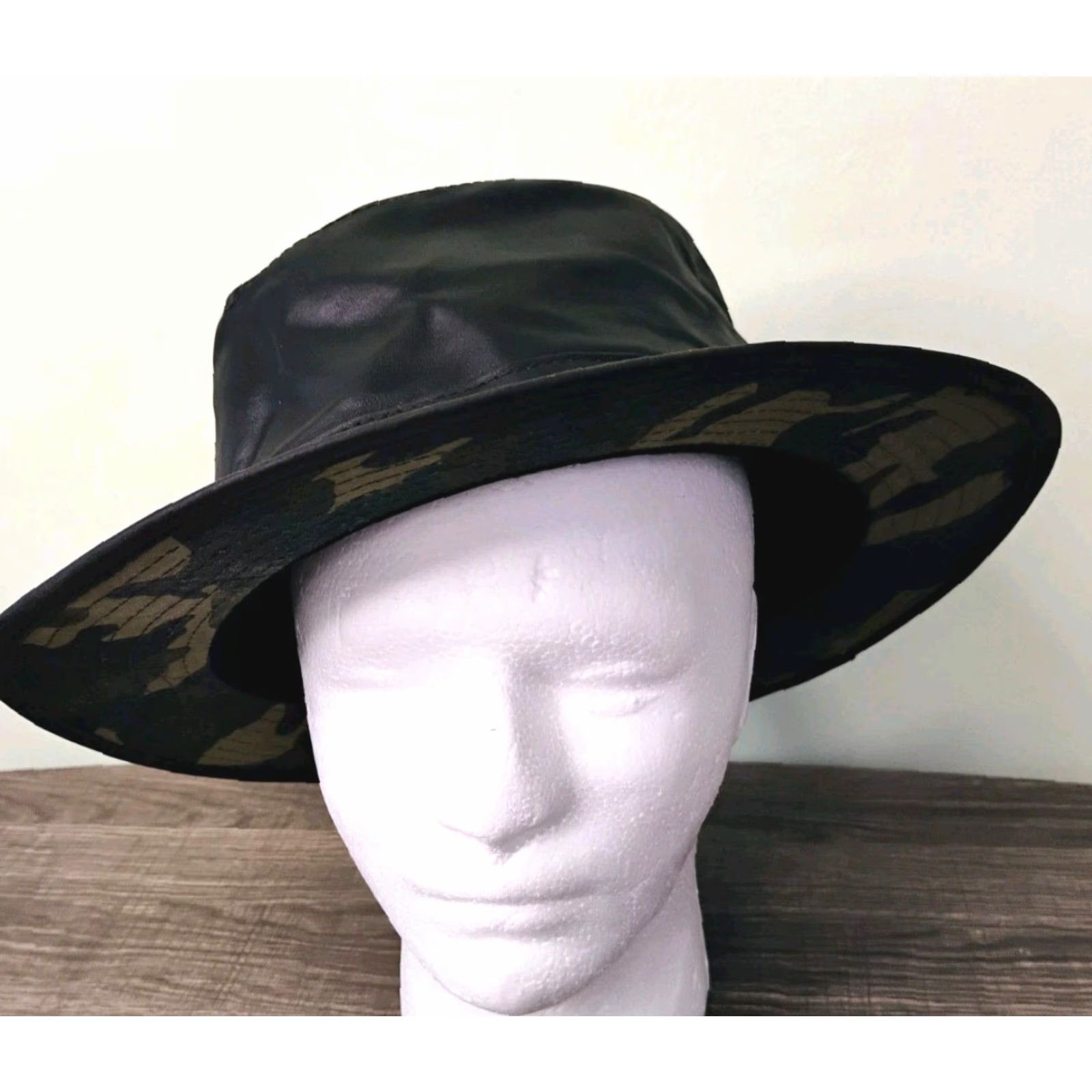 Vintage VINTAGE Henschel Hat Outback Cowboy Camo Hunting Western Rugged Outdoor XL Brown Otter Waxed Cotton blend Fedora Men Size ONE SIZE - 2 Thumbnail