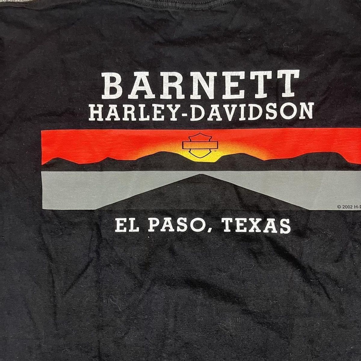 Harley Davidson 2002 Rare Harley Davidson flame graphic El Paso Texas Shirt Size US L / EU 52-54 / 3 - 4 Thumbnail