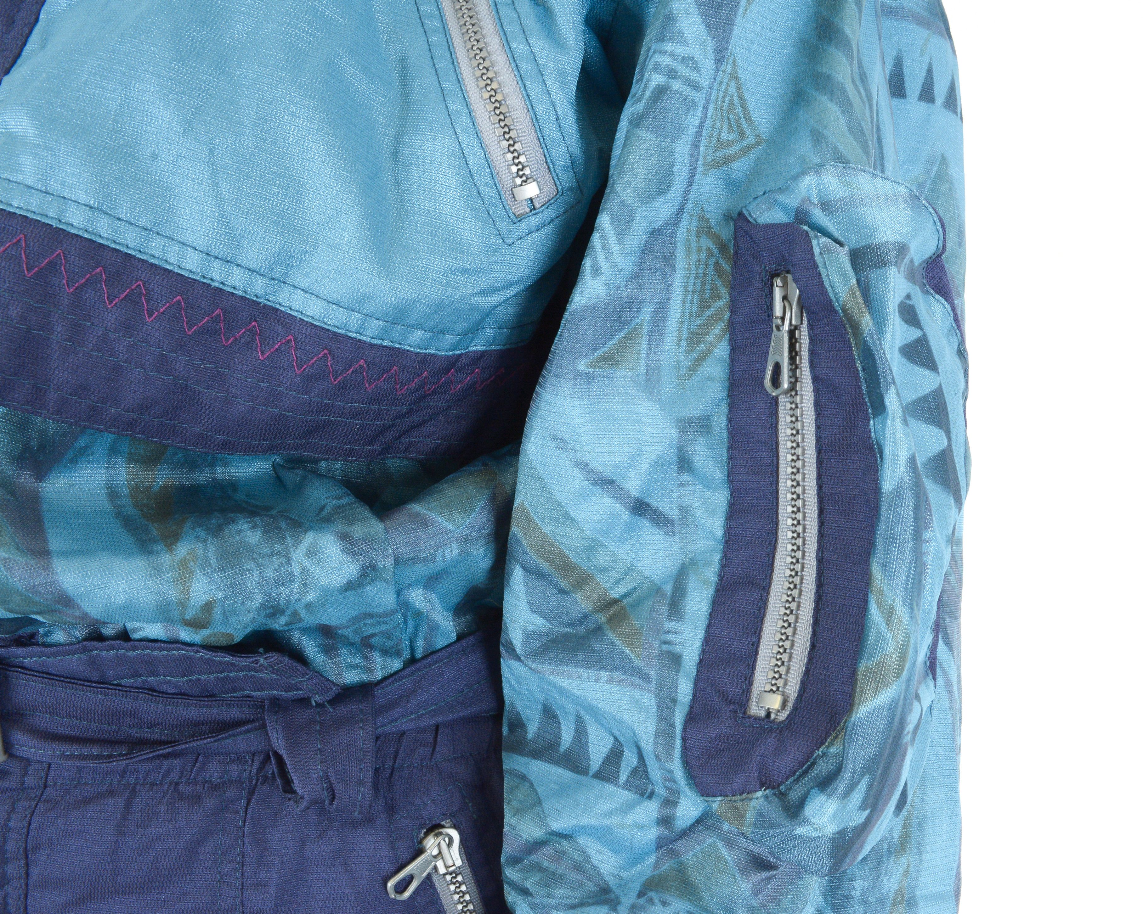 Vintage Save The Planet Ski Suit Women M Jumpsuit Overalls Coveralls Size 32" / US 10 / IT 46 - 9 Thumbnail