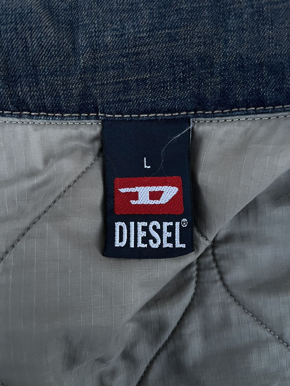 Diesel Diesel vintage denim blue jacket insulated size L Size L / US 10 / IT 46 - 11 Thumbnail