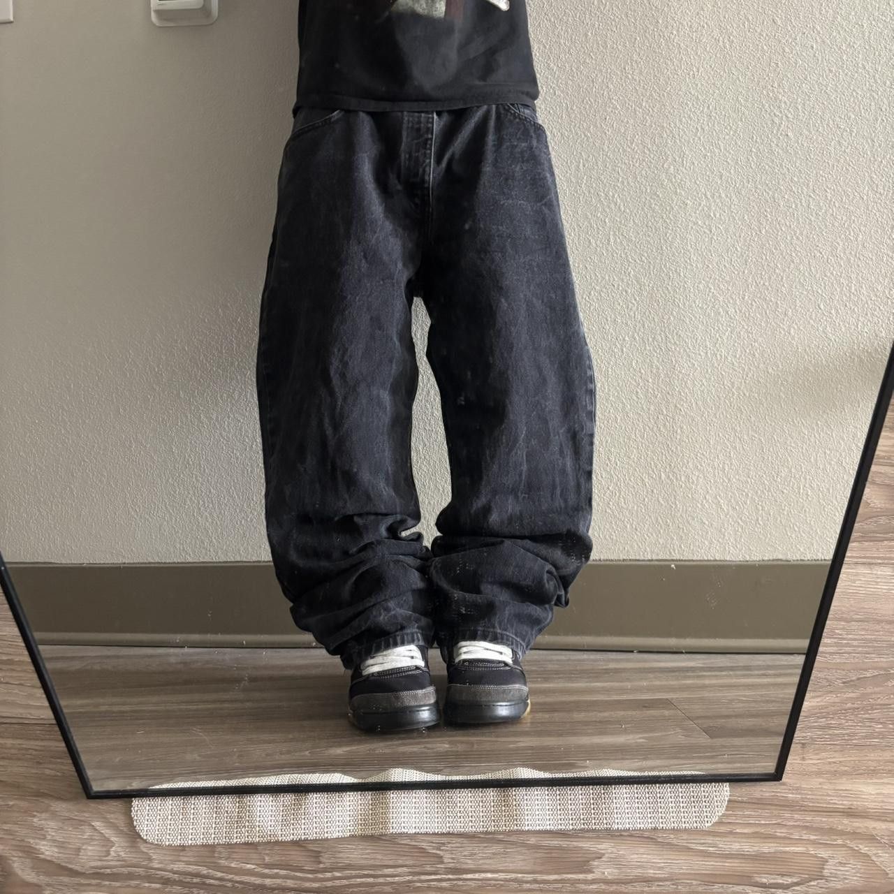 Vintage Crazy Vintage Y2K/2000s Grunge Black Streetwear Essential Denim Jeans! 40x32 Size US 40 / EU 56 - 1 Thumbnail