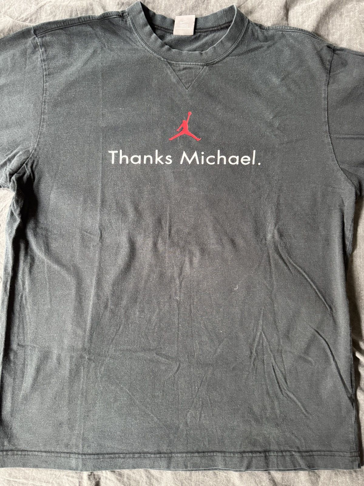 Jordan Brand × Nike Vintage Nike/Jordan Brand Thanks Michael T-shirt Size US XL / EU 56 / 4 - 1 Thumbnail