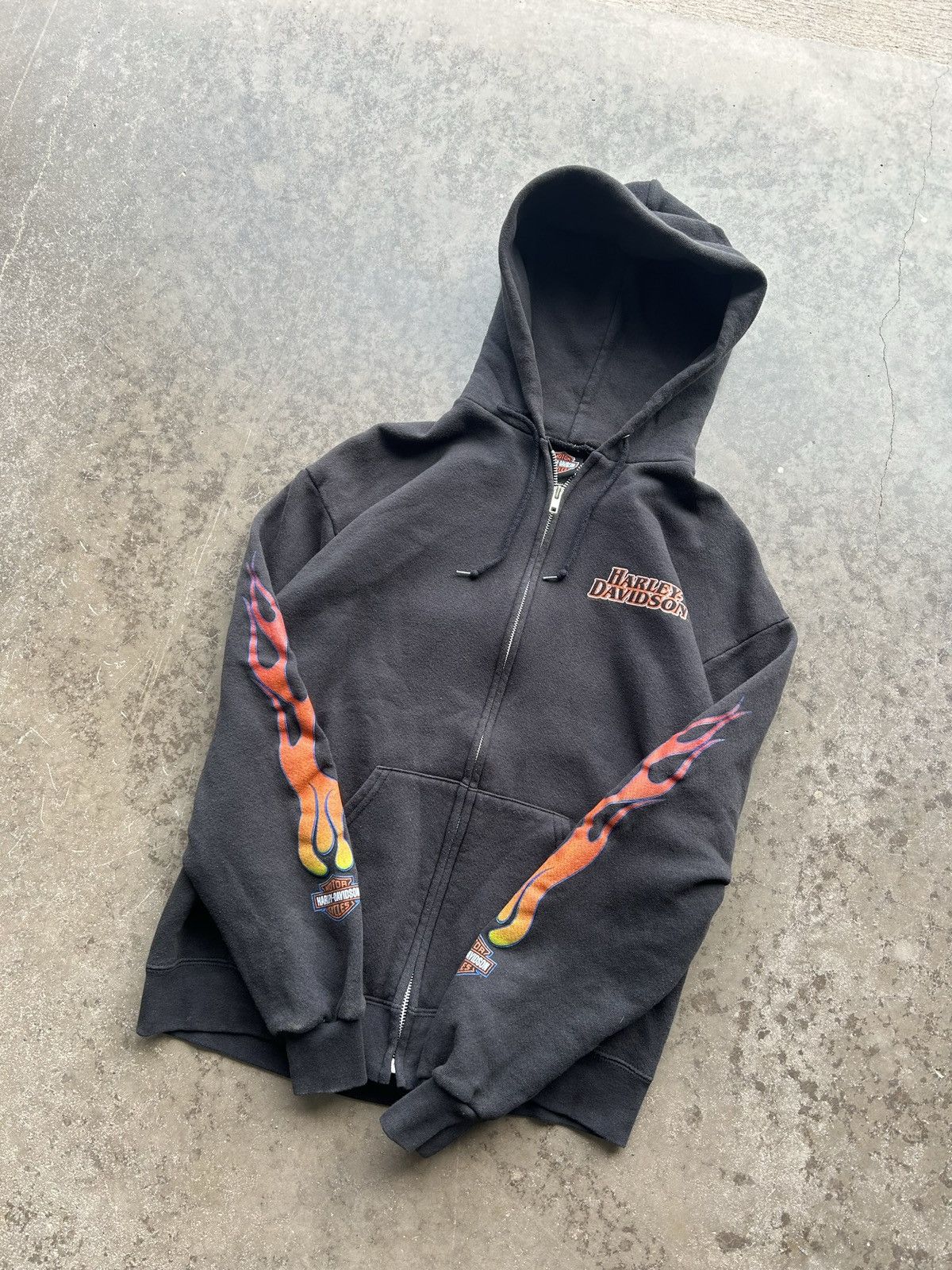 Harley Davidson × Vintage *FINAL DROP* Y2K Zip Up Harley Hoodie Size US S / EU 44-46 / 1 - 3 Thumbnail