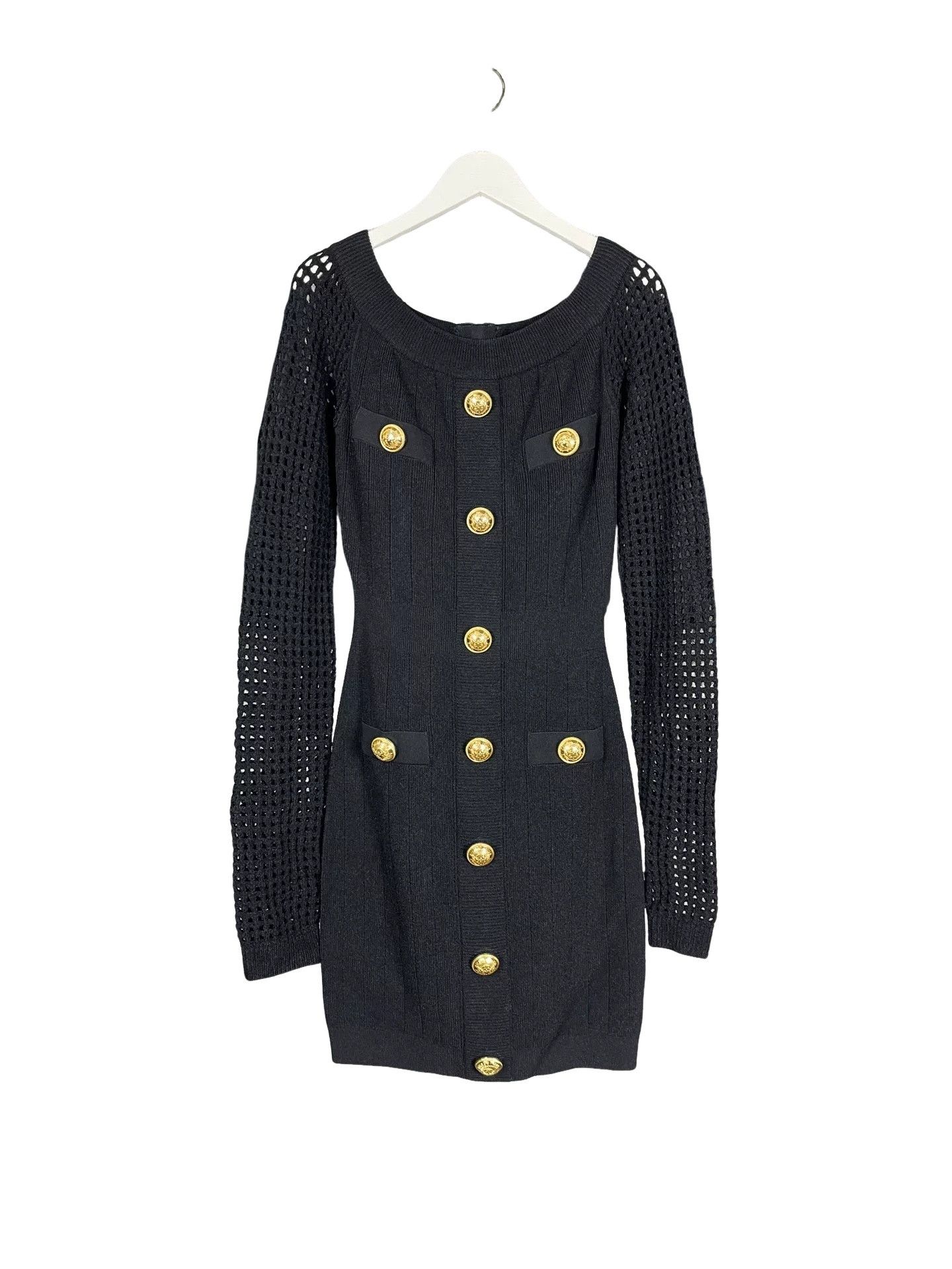 Balmain Balmain Gold Button Knit Mini Dress Size 36 Size XS / US 0-2 / IT 36-38 - 1 Thumbnail