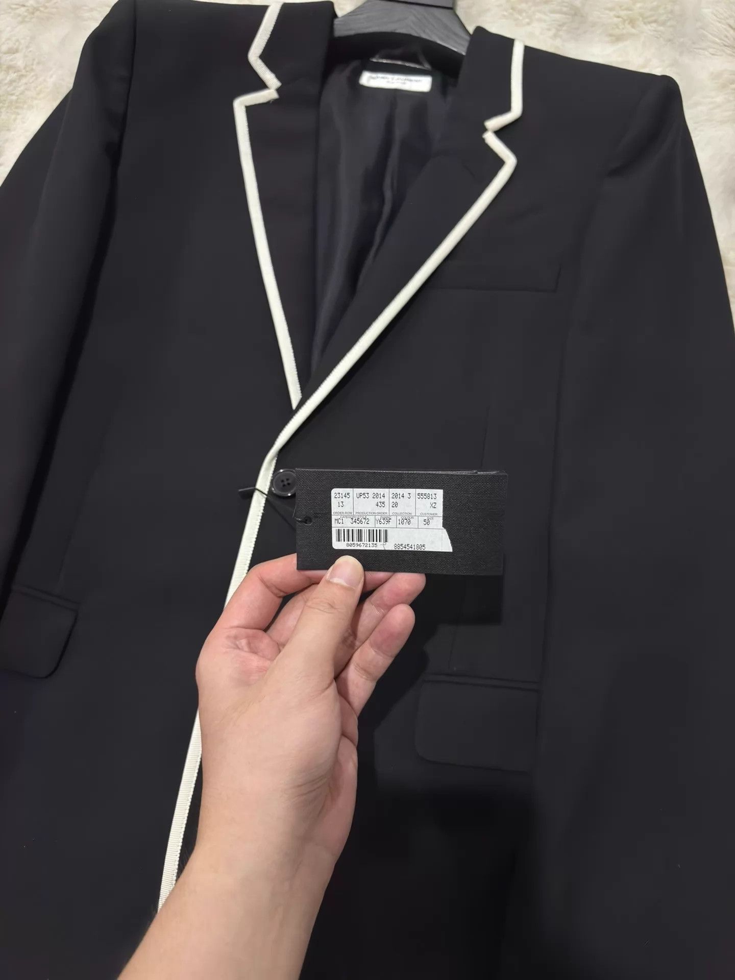 Saint Laurent Paris Saint Laurent SLP Black & White Men's Suit 50 New With Tags Size 50R - 2 Thumbnail