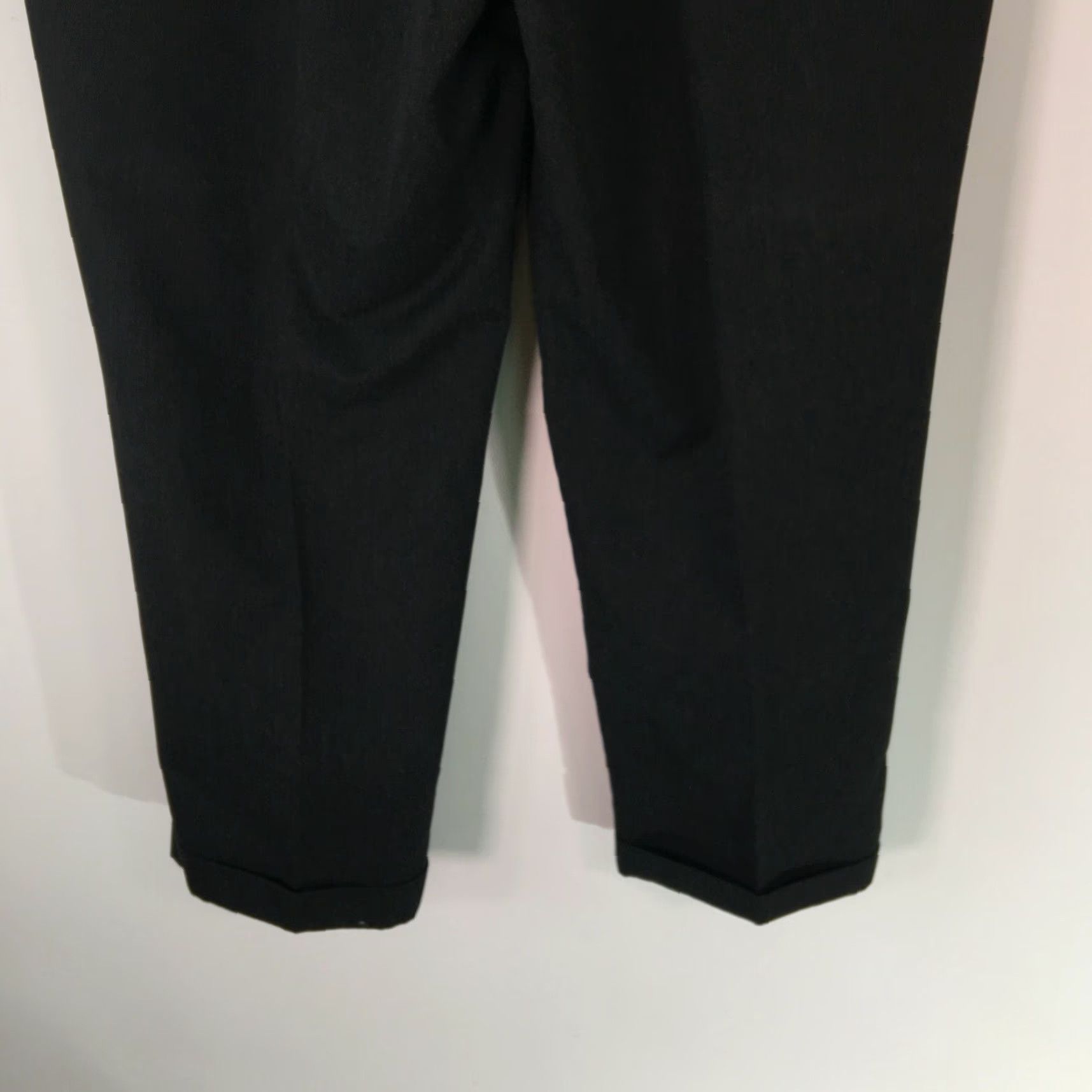 Dockers DOCKERS Mens Pants Straight Leg Dress Black 42x30 Pleated Front Mid Rise Belt Loops 4-Pocket Regular Inseam 30 Size US 42 / EU 58 - 4 Thumbnail