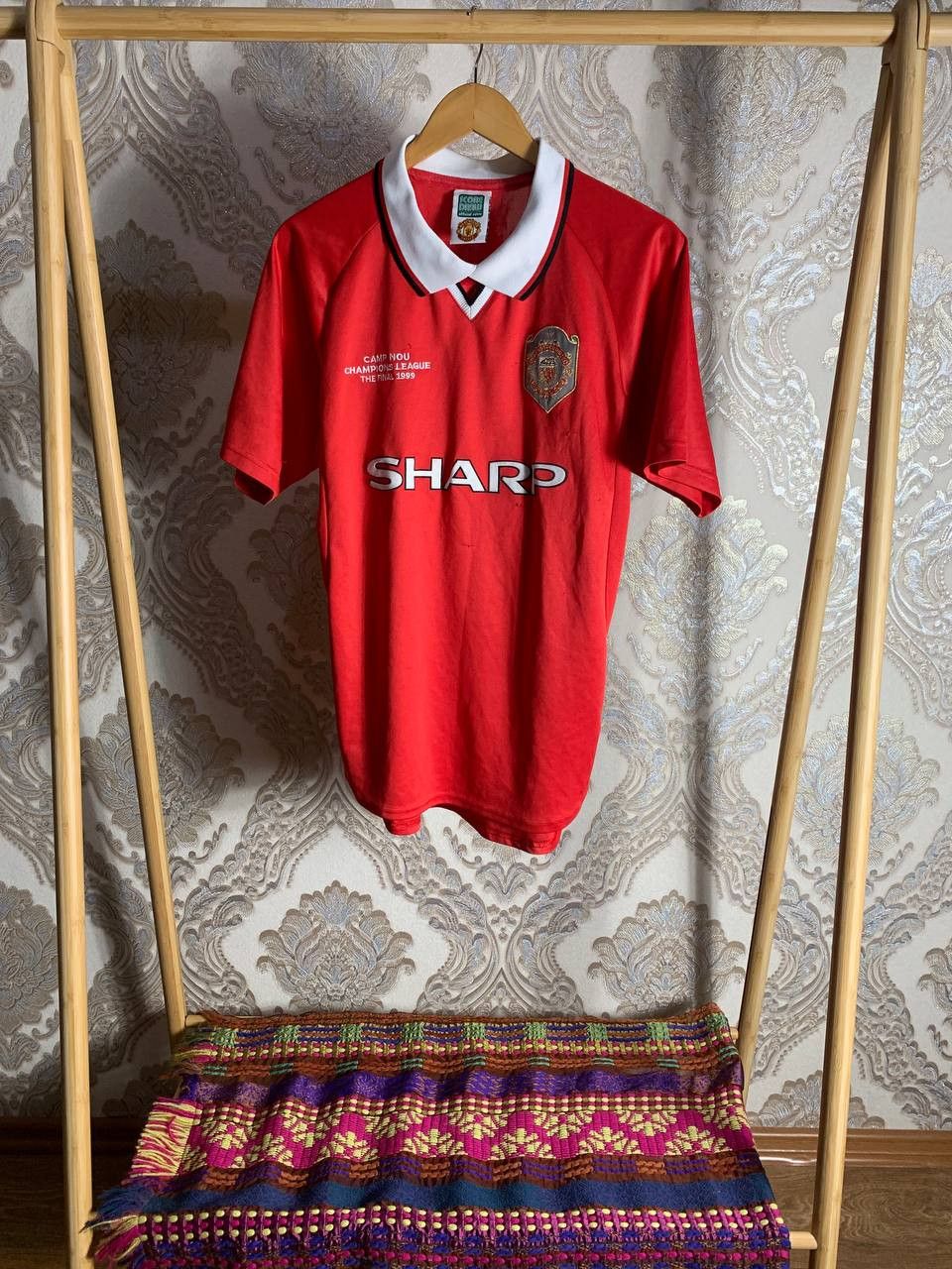 Vintage Very Rare FC Manchester United England Retro Soccer Jersey Size US M / EU 48-50 / 2 - 1 Thumbnail