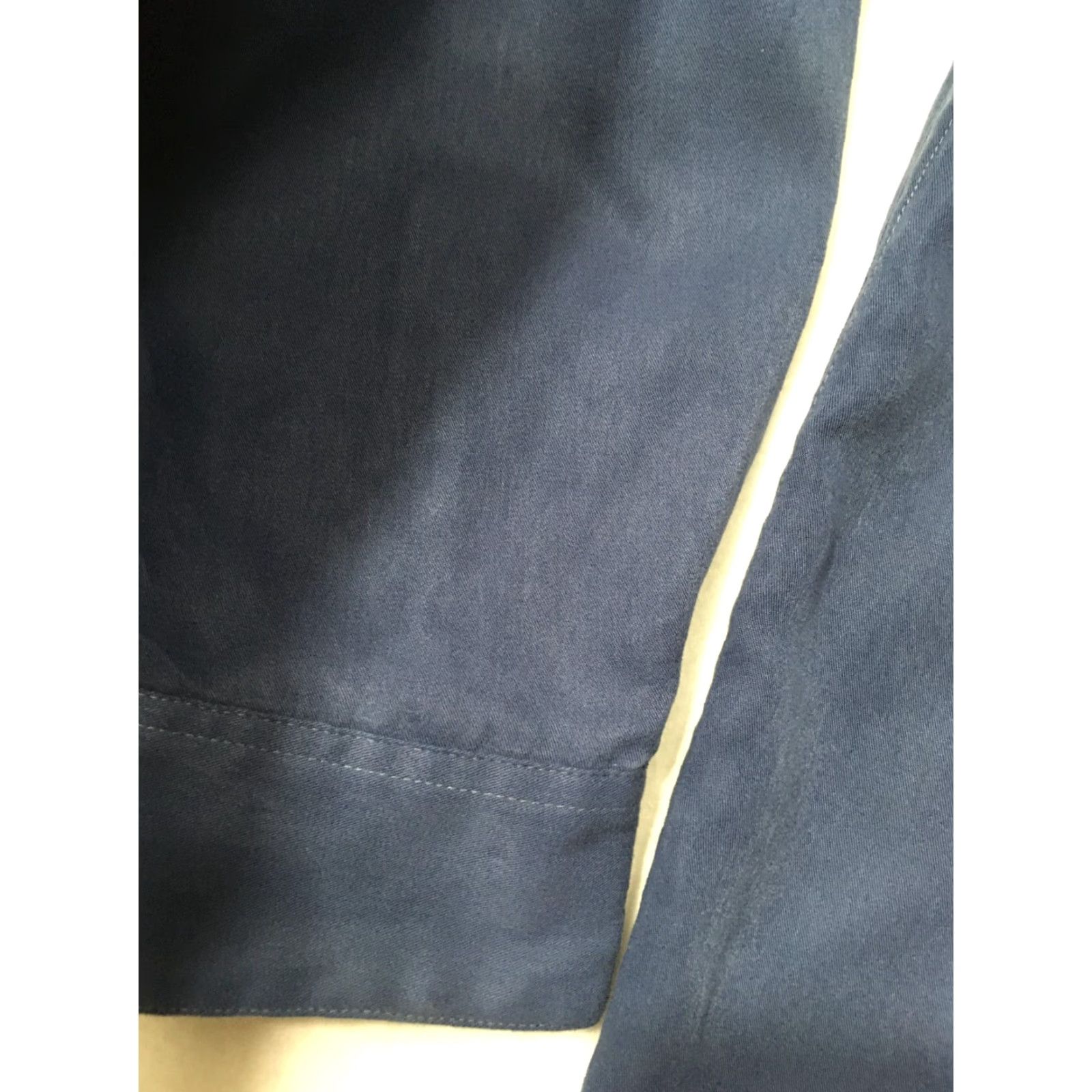 Vintage METHODE Shirt Men’s LARGE Blue Suede Short Sleeve Button Up Size US L / EU 52-54 / 3 - 8 Thumbnail