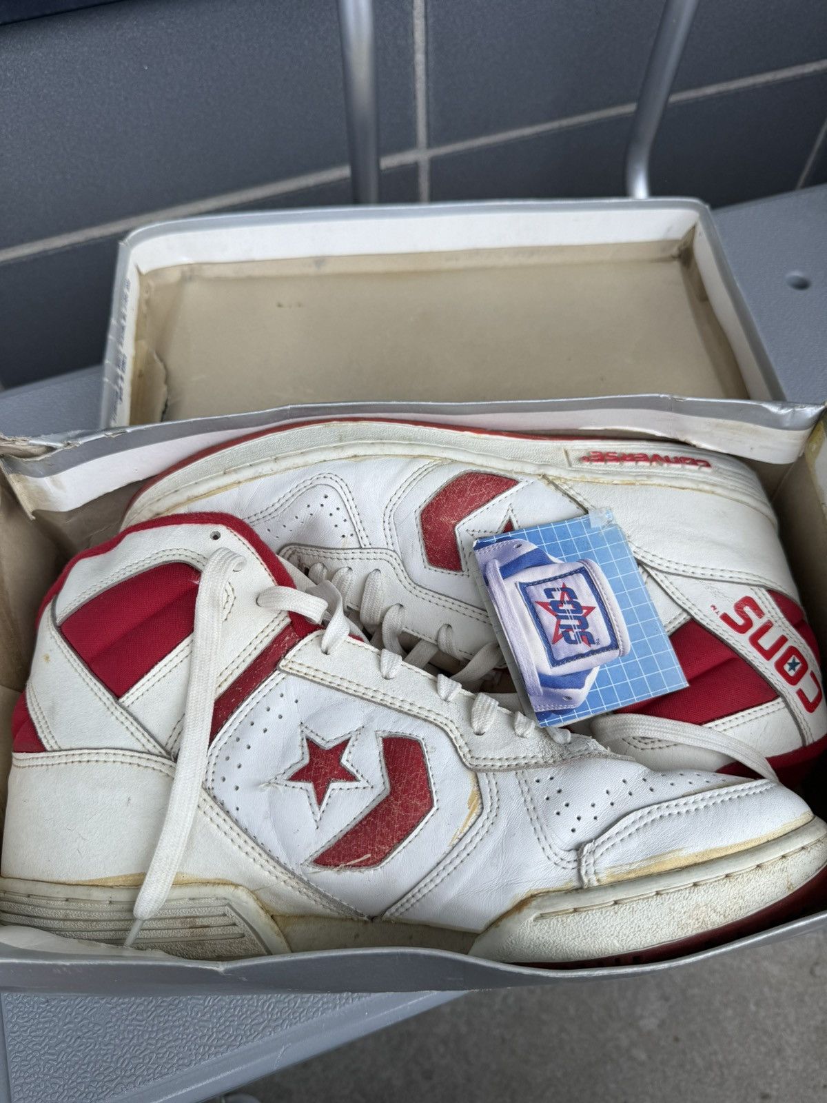 Converse Vintage hi top converse sneaker shoes size 11.5 Size US 11.5 / EU 44-45 - 6 Thumbnail