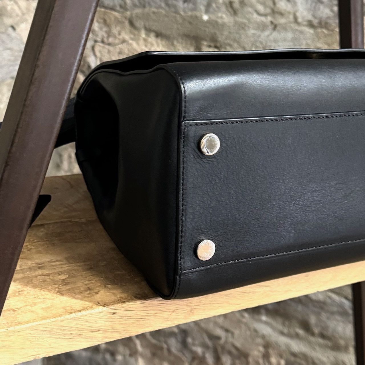 Max Mara Max Mara Black Leather Ottelia J Bag Size ONE SIZE - 6 Thumbnail