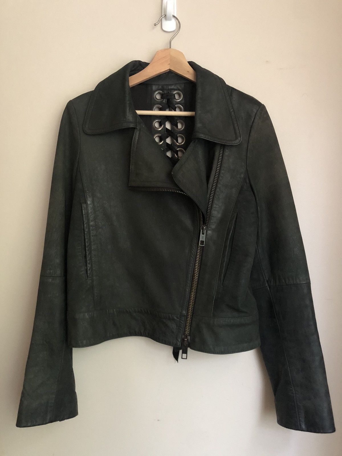 Other Very Rare Heavy Duty Lace Up Motorcycle Jacket Size M / US 6-8 / IT 42-44 - 24 Thumbnail