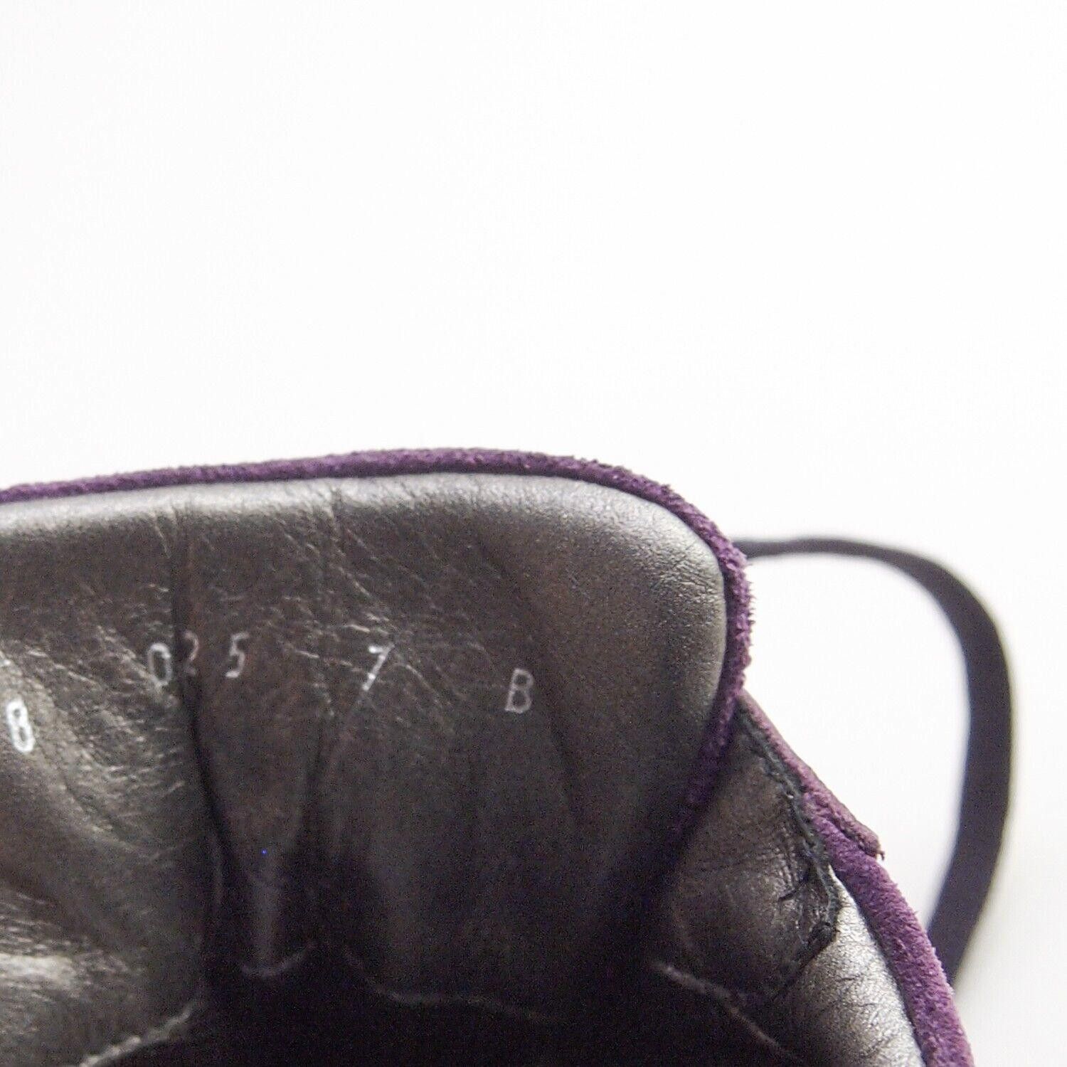Salvatore Ferragamo Ferragamo Gancio Sneakers Purple Suede Leather EU 37 US 7 B Size US 7 / IT 37 - 9 Thumbnail