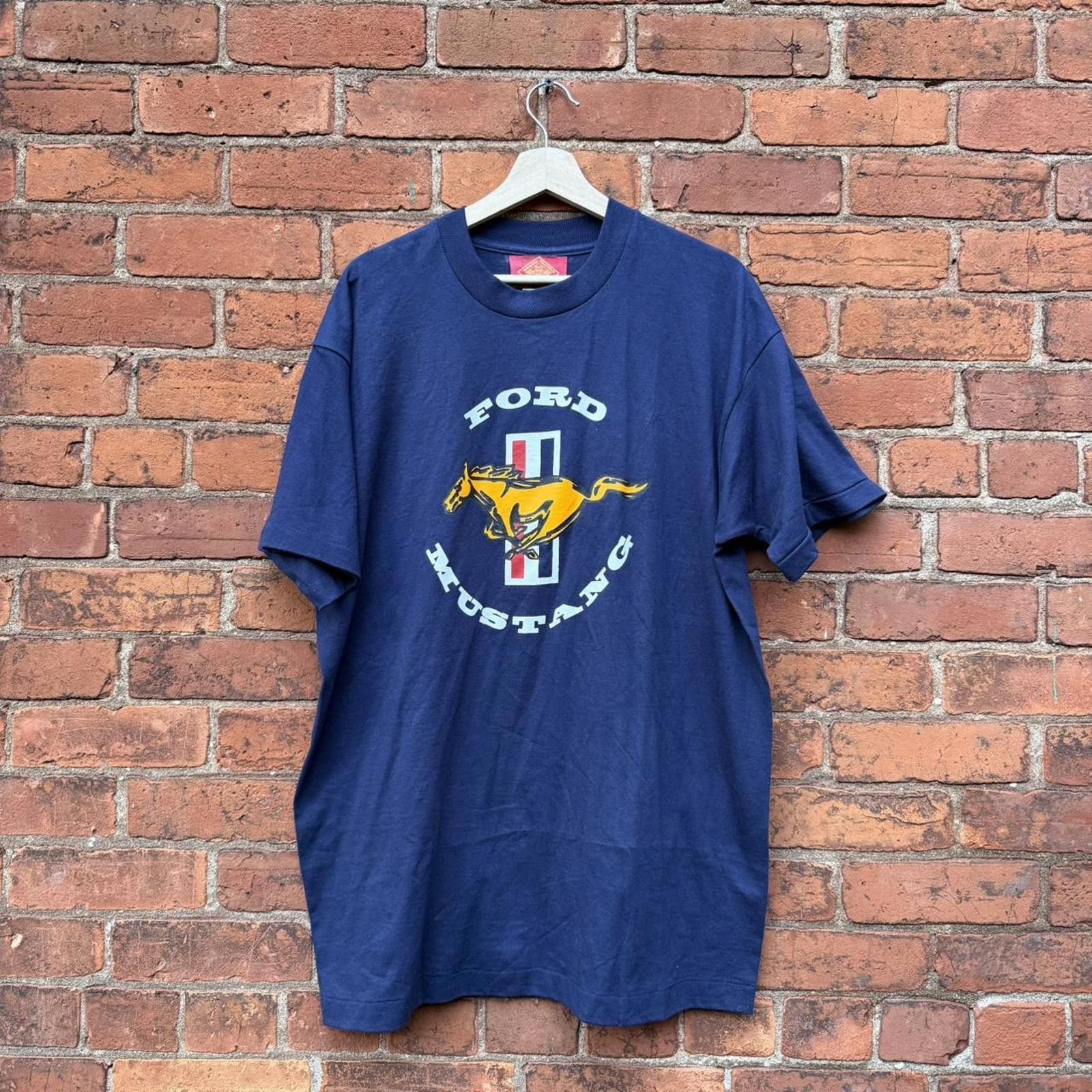 Fruit Of The Loom vintage ford mustang t shirt 90s XL Size US XL / EU 56 / 4 - 1 Thumbnail