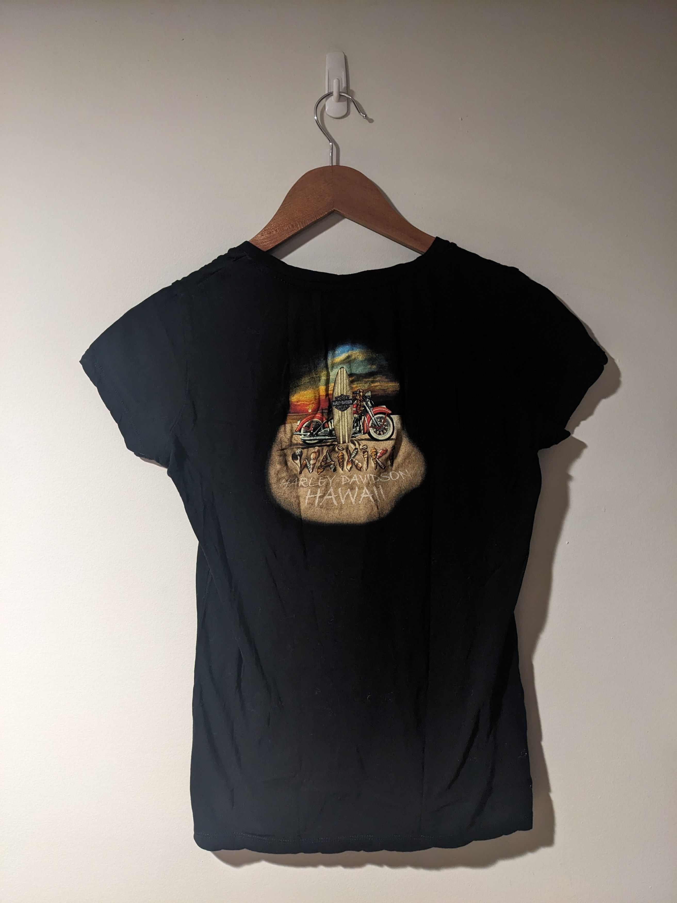 Harley Davidson × Vintage Vintage 2010's Harley Davidson Waikiki Hawaii Surf T-Shirt Size L / US 10 / IT 46 - 1 Thumbnail