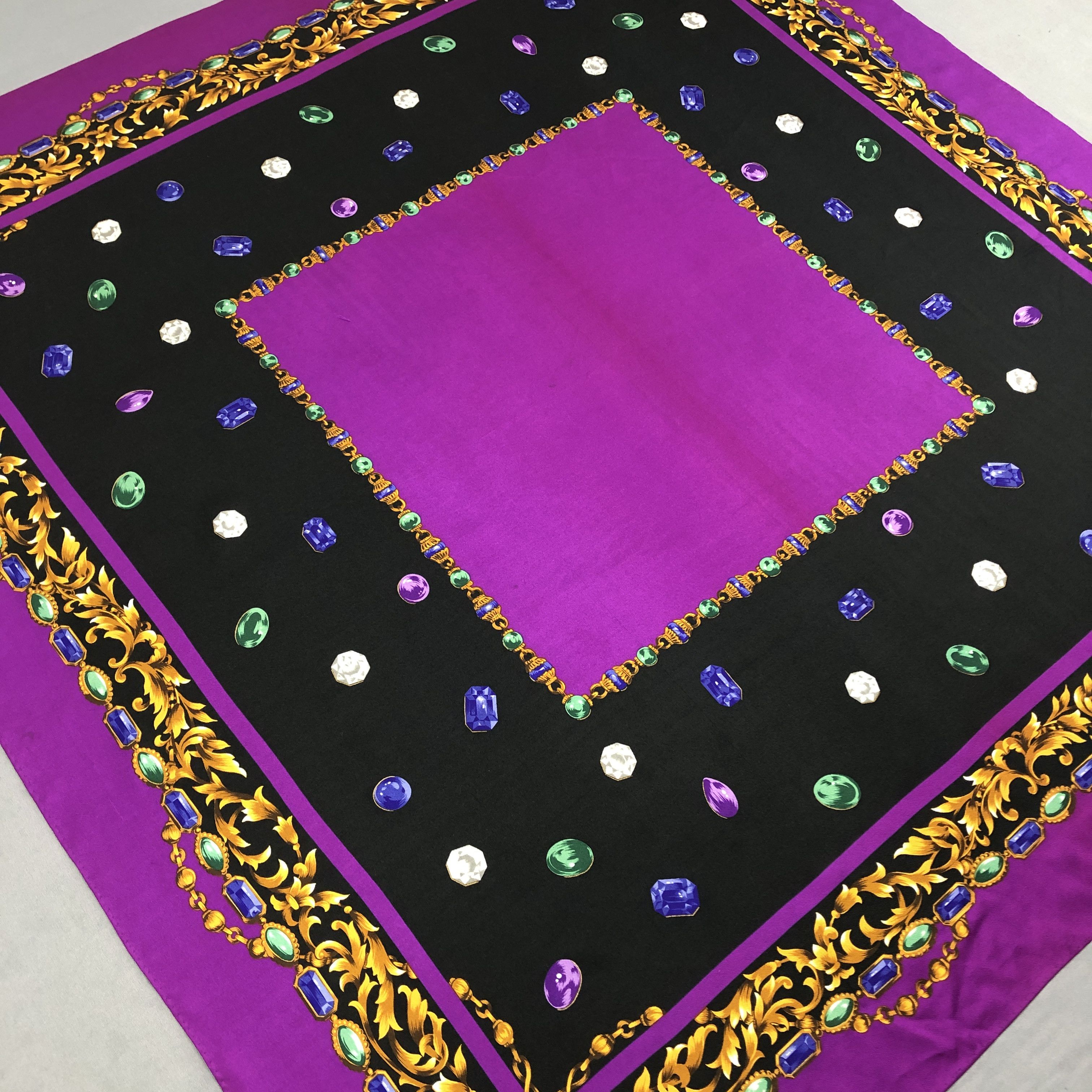 Valentino × Vintage Vintage Valentino Garavani SILK Scarf Stole Wraps Scarves Size ONE SIZE - 5 Thumbnail
