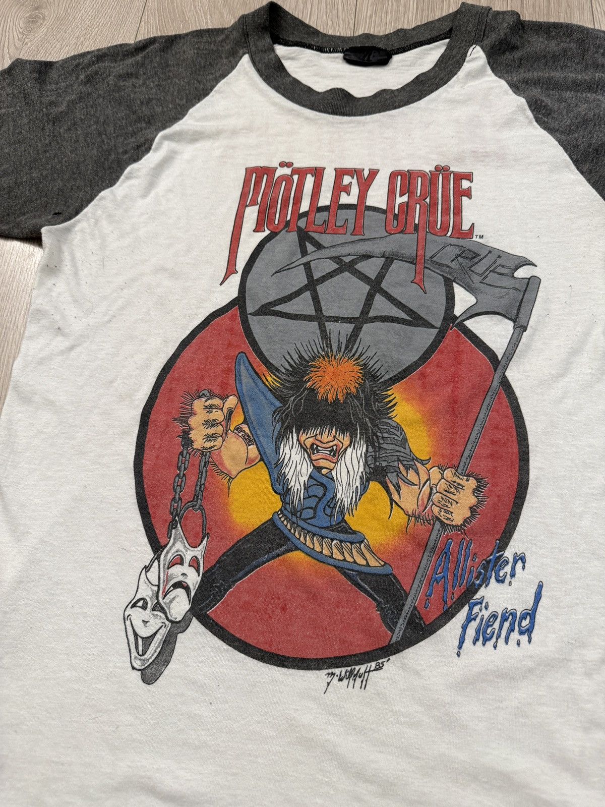 Vintage Motley Crue Theatre Of Pain T Shirt 1985 80s METAL