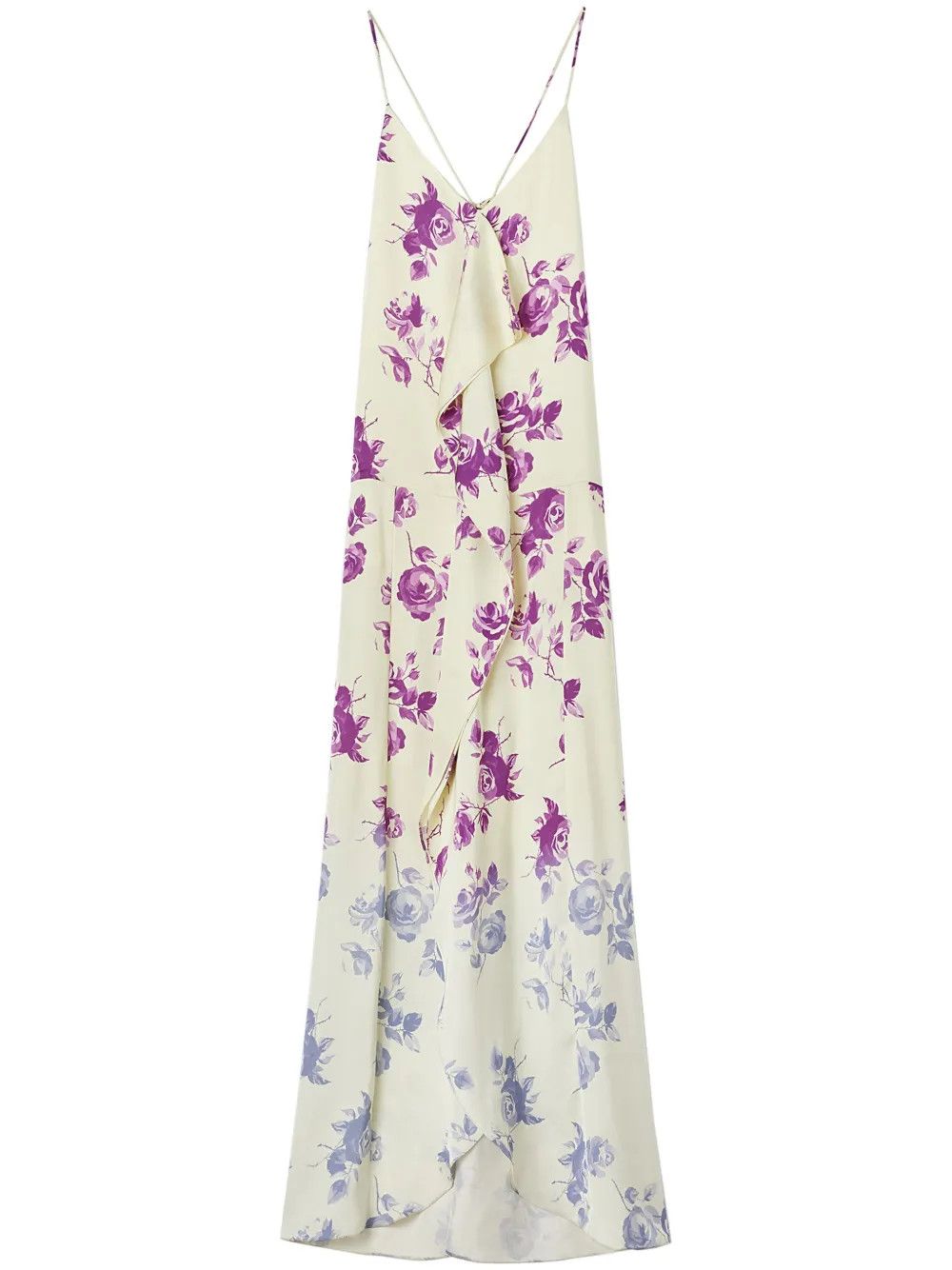 Jil Sander o1w1db10825 Floral-Print Maxi Dress in Multicolor Size XL / US 12-14 / IT 48-50 - 1 Thumbnail