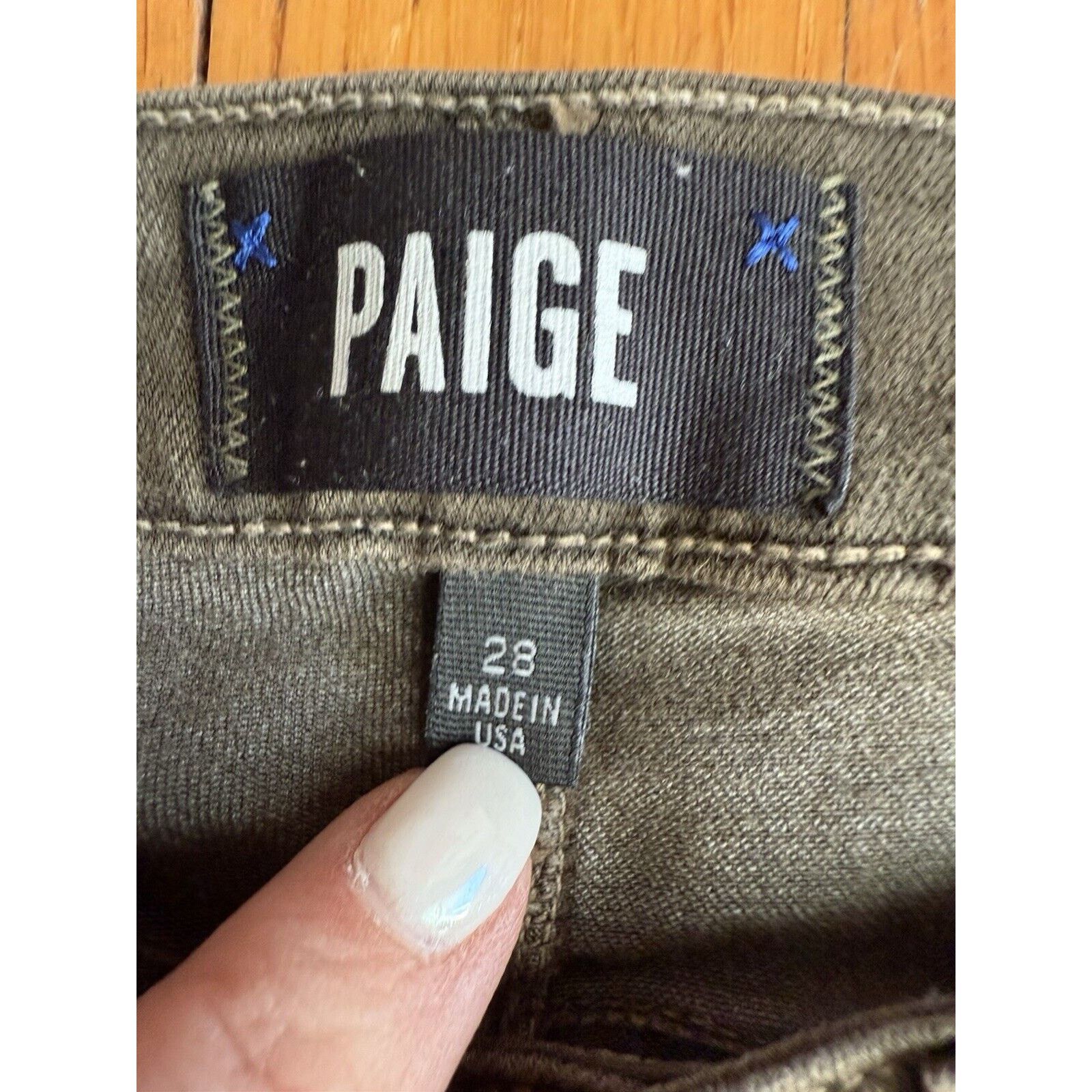 Paige Paige Womens Vintage Deep Juniper Ankle Jeans Size 28 Size 28" / US 6 / IT 42 - 4 Thumbnail