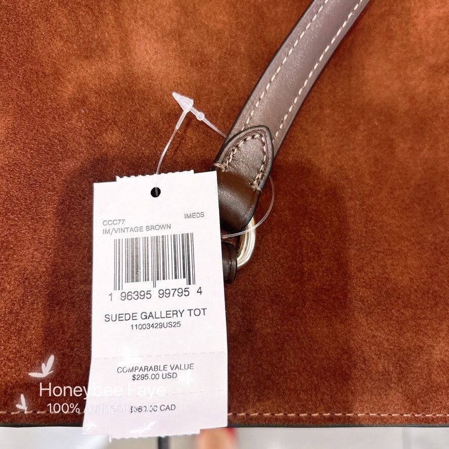 Coach Nwt Coach Station Tote Bag Suede CCC77 Size ONE SIZE - 8 Thumbnail