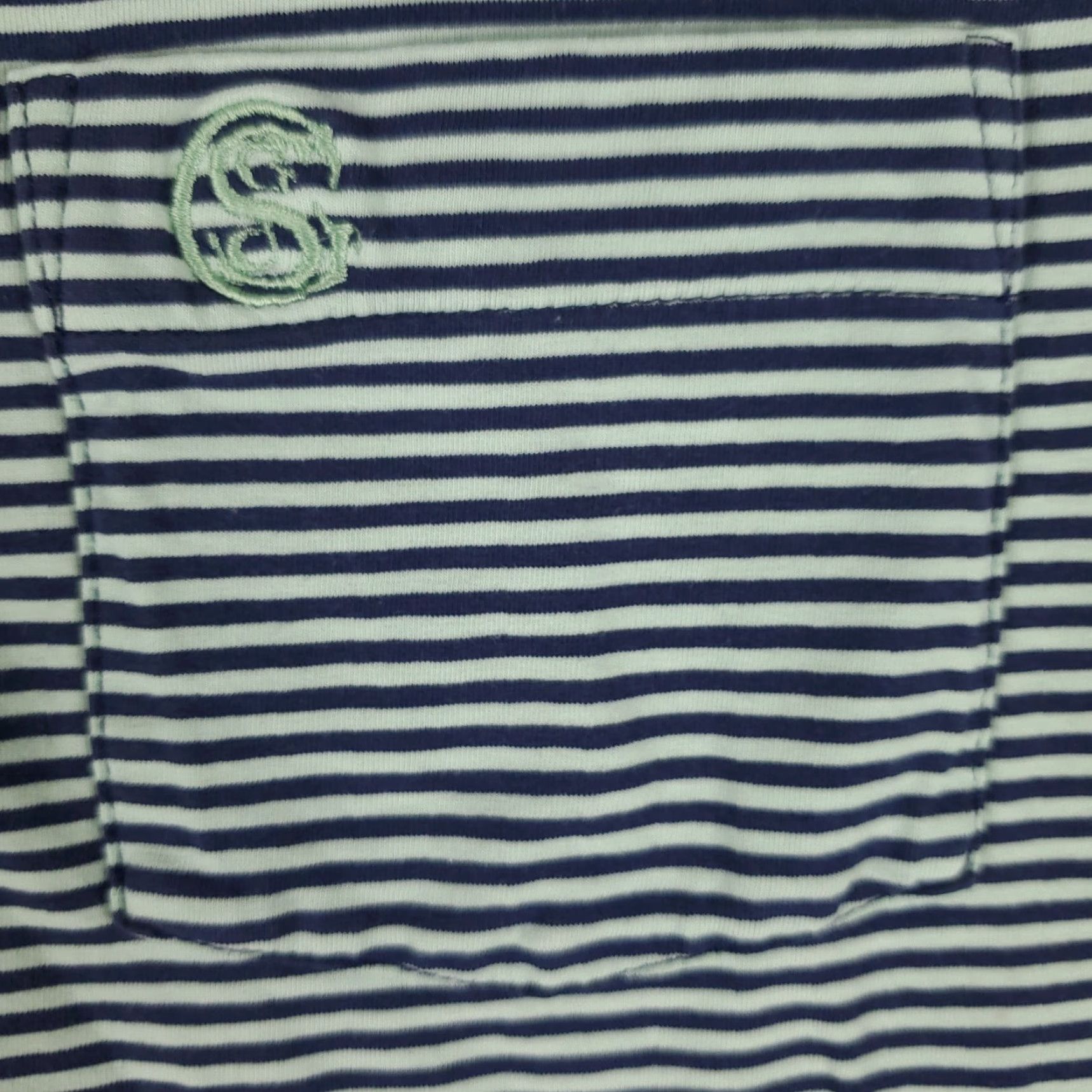 Peter Millar Peter Millar Polo Shirt Mens Large Blue Striped Cotton Golf Short Sleeve Activewear Size US L / EU 52-54 / 3 - 2 Thumbnail