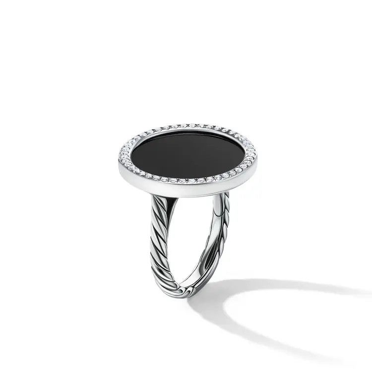 David Yurman o1w1db10526 R17014D Size:7/Ring With Diamond in Silver Size ONE SIZE - 3 Thumbnail