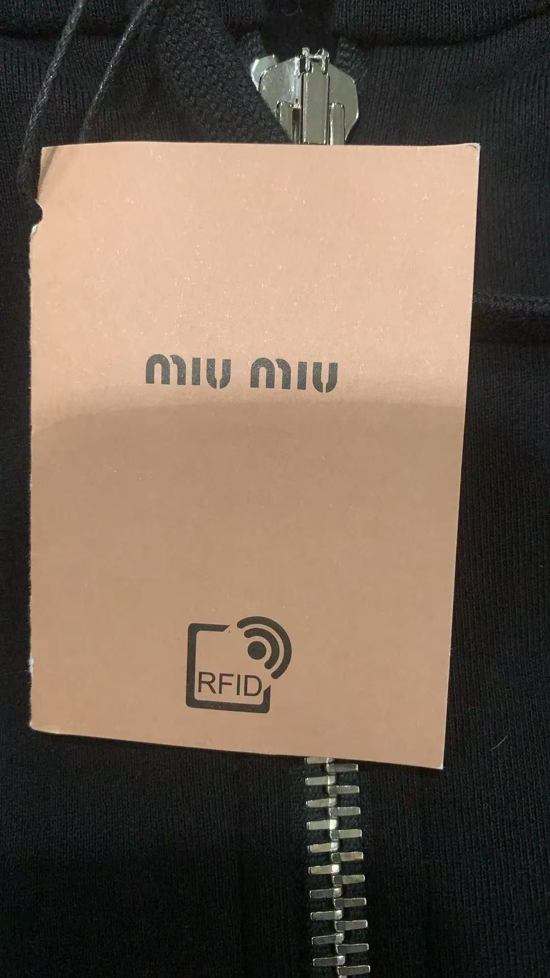 Miu Miu Miu Miu Black Logo Zip-Up Hoodie Size US S / EU 44-46 / 1 - 2 Thumbnail